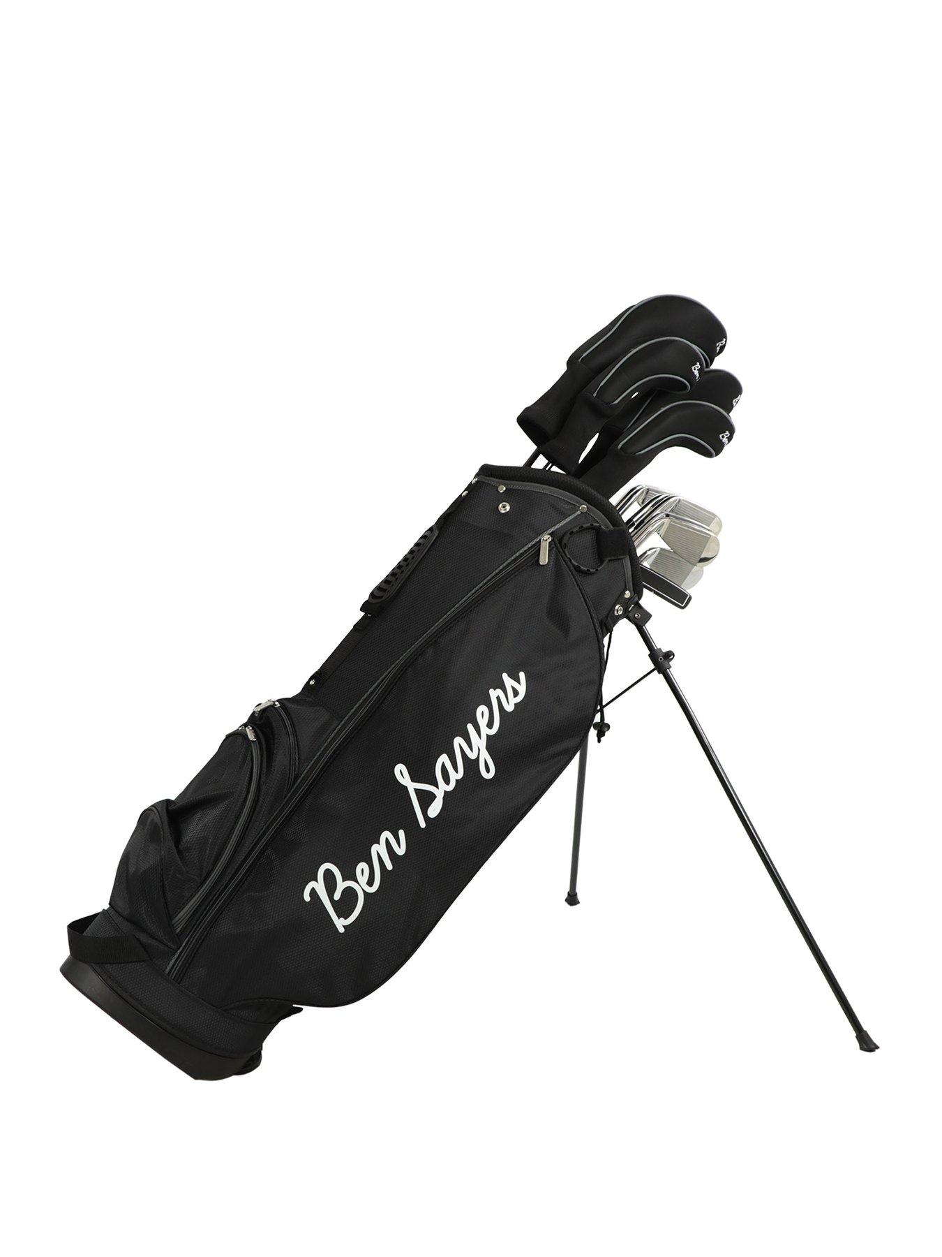  image of ben-sayers-m8-package-set-golf-stand-bag-blackgrey-graphitesteel-right-hand