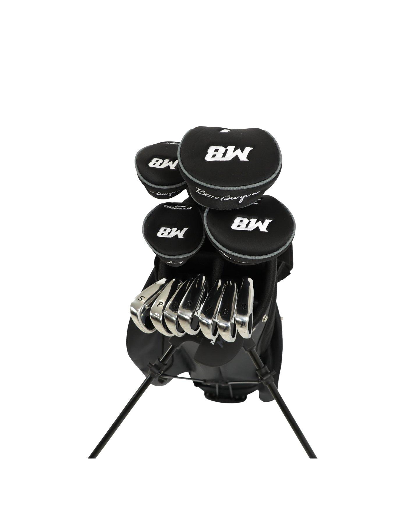 image of ben-sayers-m8-package-set-golf-stand-bag-blackgrey-graphitesteel-right-hand