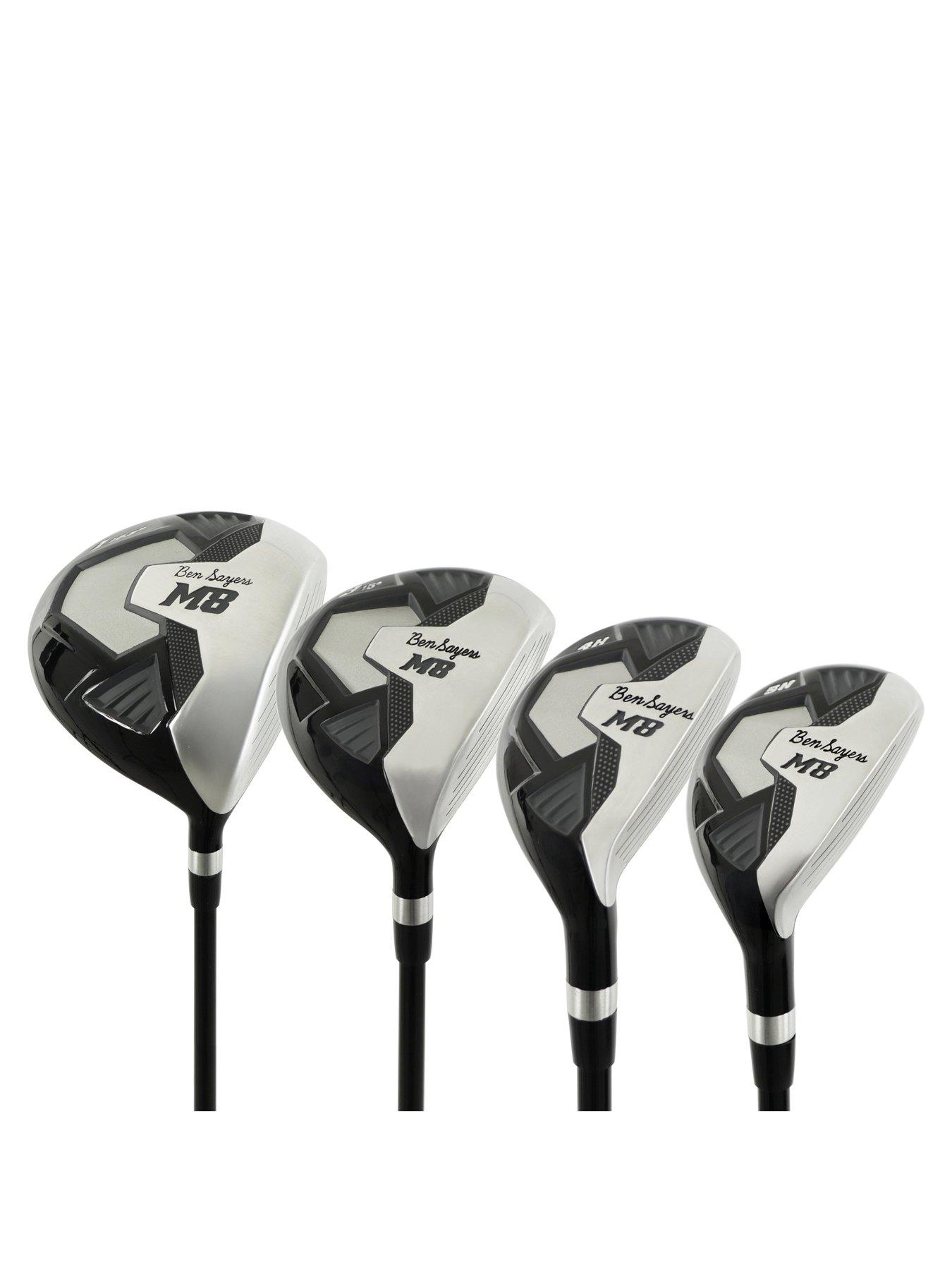  image of ben-sayers-m8-package-set-golf-stand-bag-blackgrey-graphitesteel-right-hand