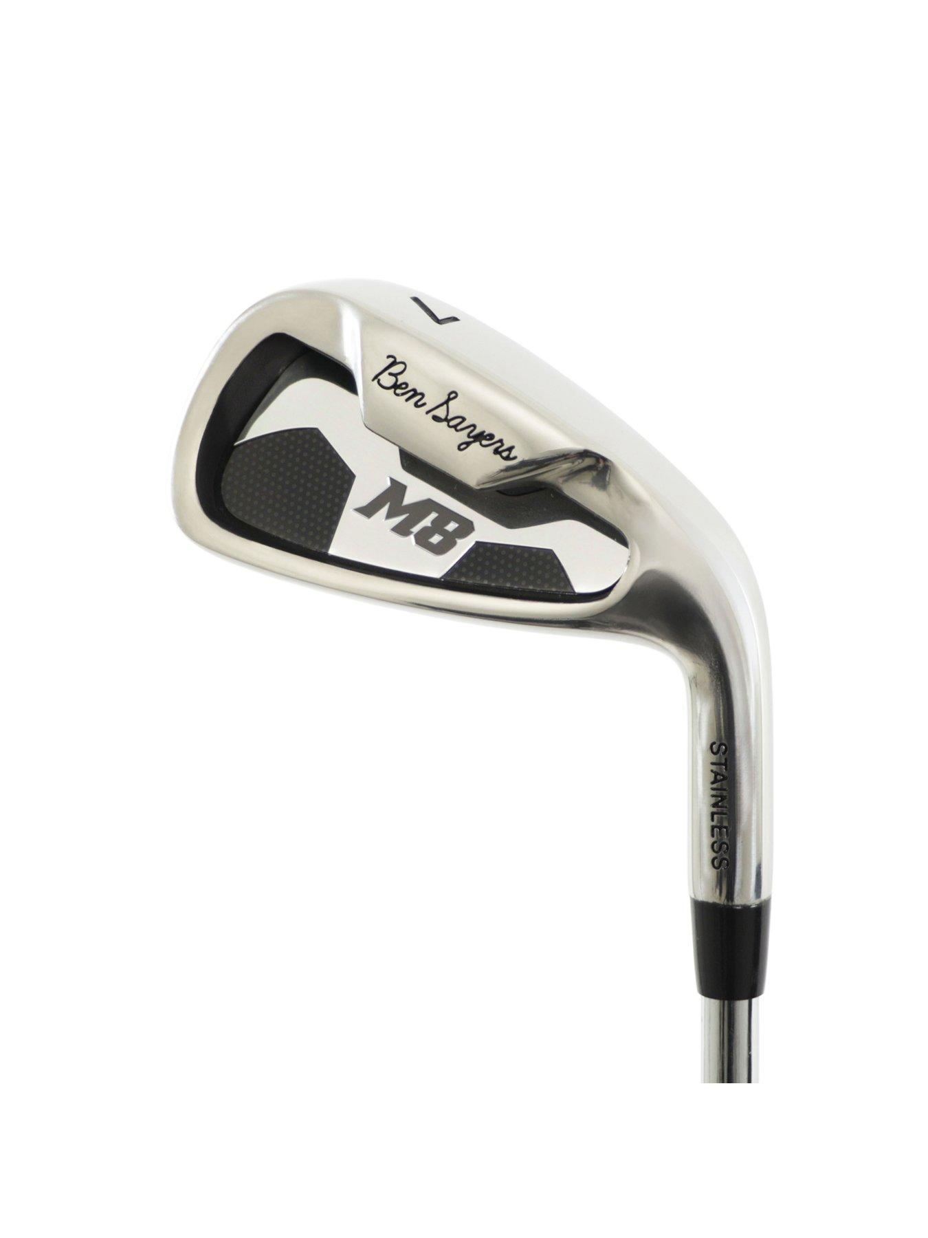  image of ben-sayers-m8-package-set-golf-stand-bag-blackgrey-graphitesteel-right-hand