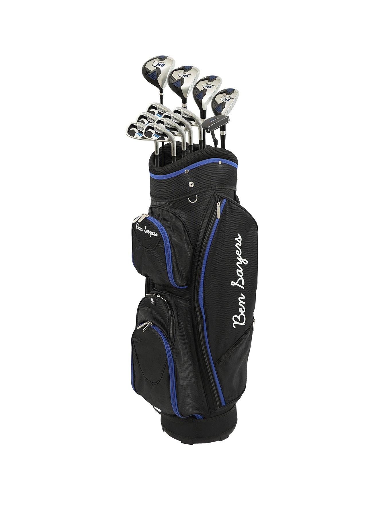 Ben Sayers M8 Package Set - Golf Cart Bag - Black/Blue - Graphite - Right Hand