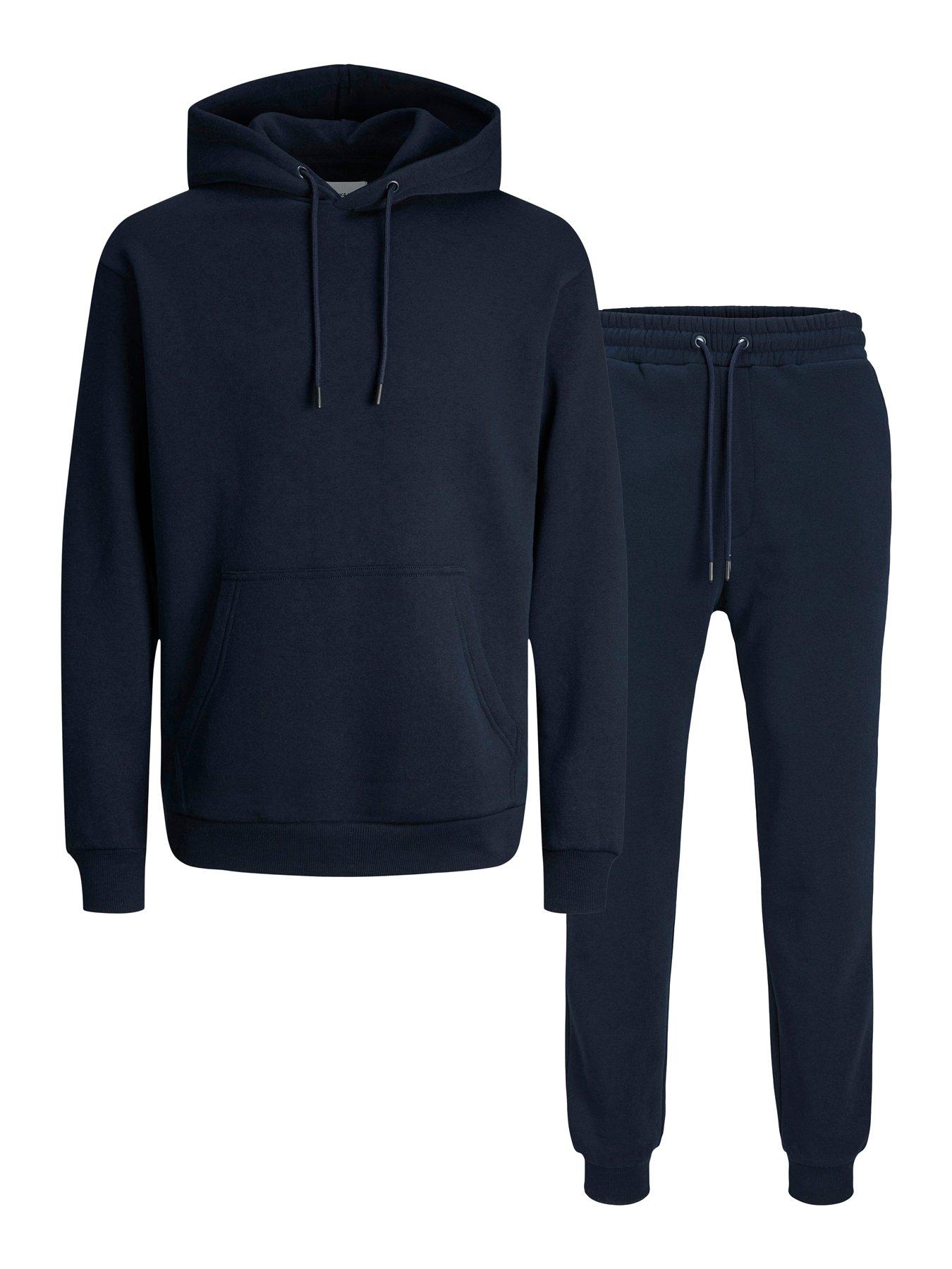 Jack & Jones 2 Pack Bradley Heavyweight Hoodies - Navy