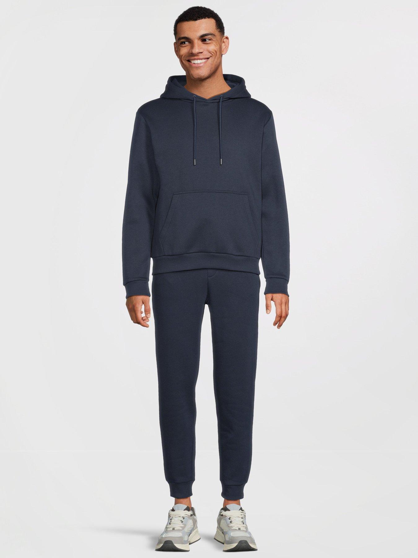  image of jack-jones-2-pack-bradley-heavyweight-hoodies-navy