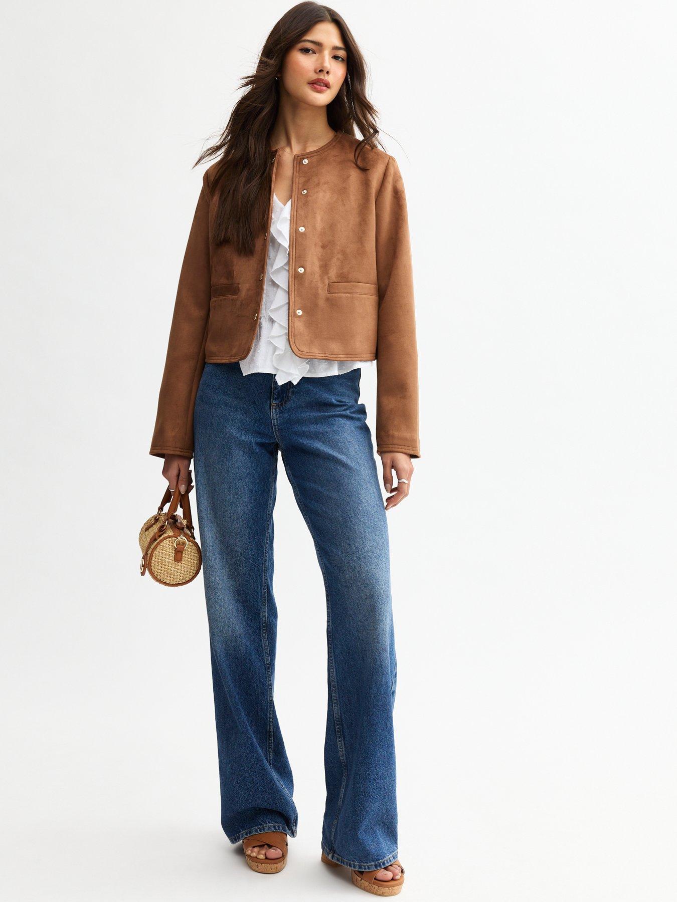  image of new-look-white-frill-trim-pintuck-blouse
