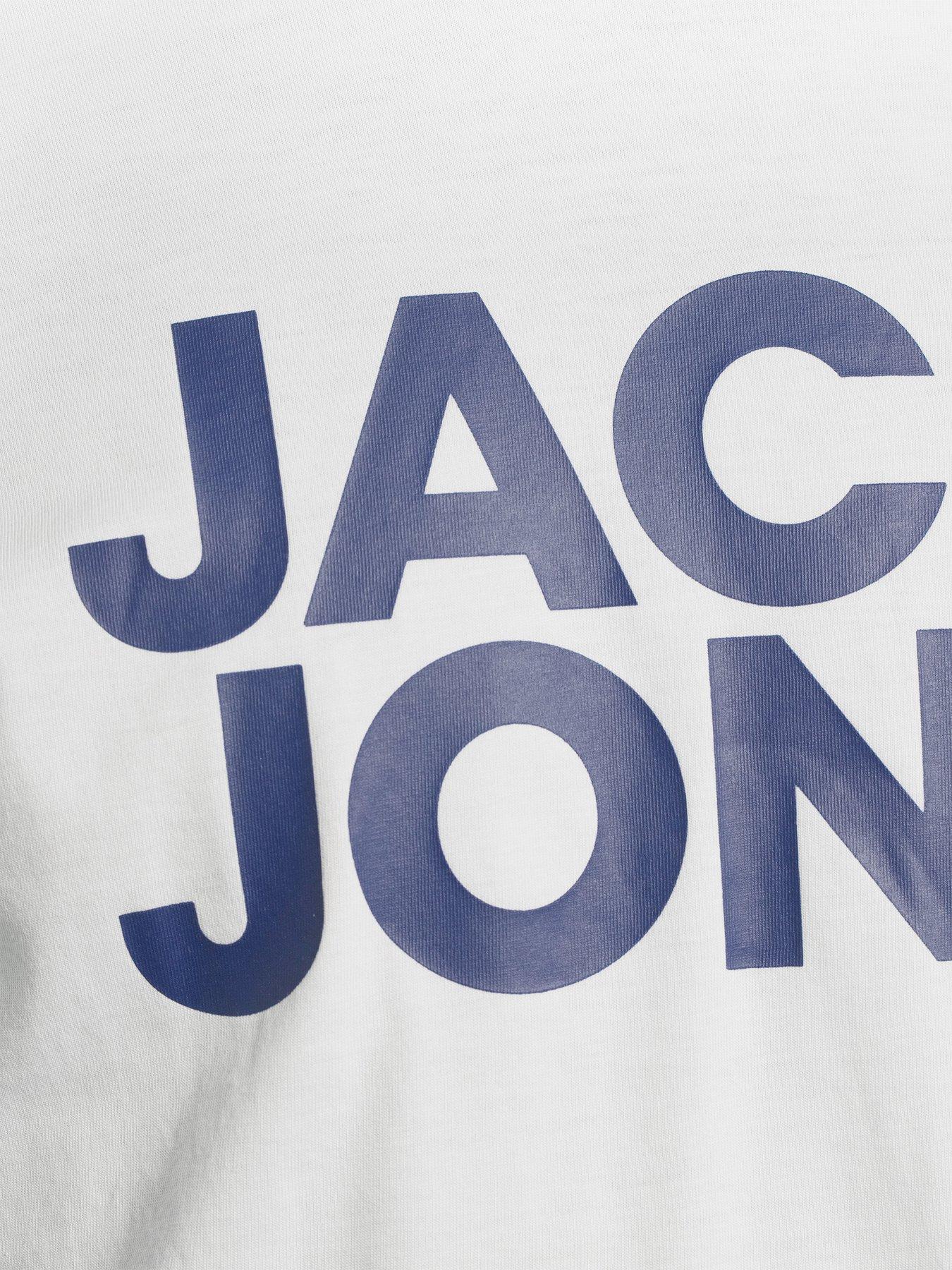 Image 6 of 6 of Jack & Jones 3 Pack Corporate Logo Short Sleeve Crew Neck T-Shirts - Black