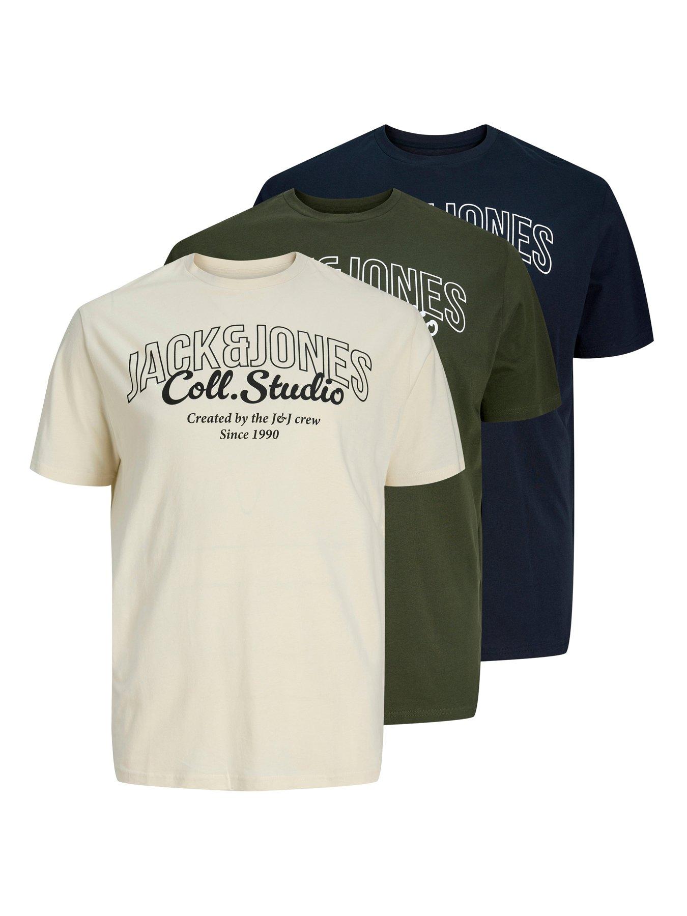 undefined Plus Makoto 3 Pack Short Sleeve Crew Neck T-Shirts - Multi