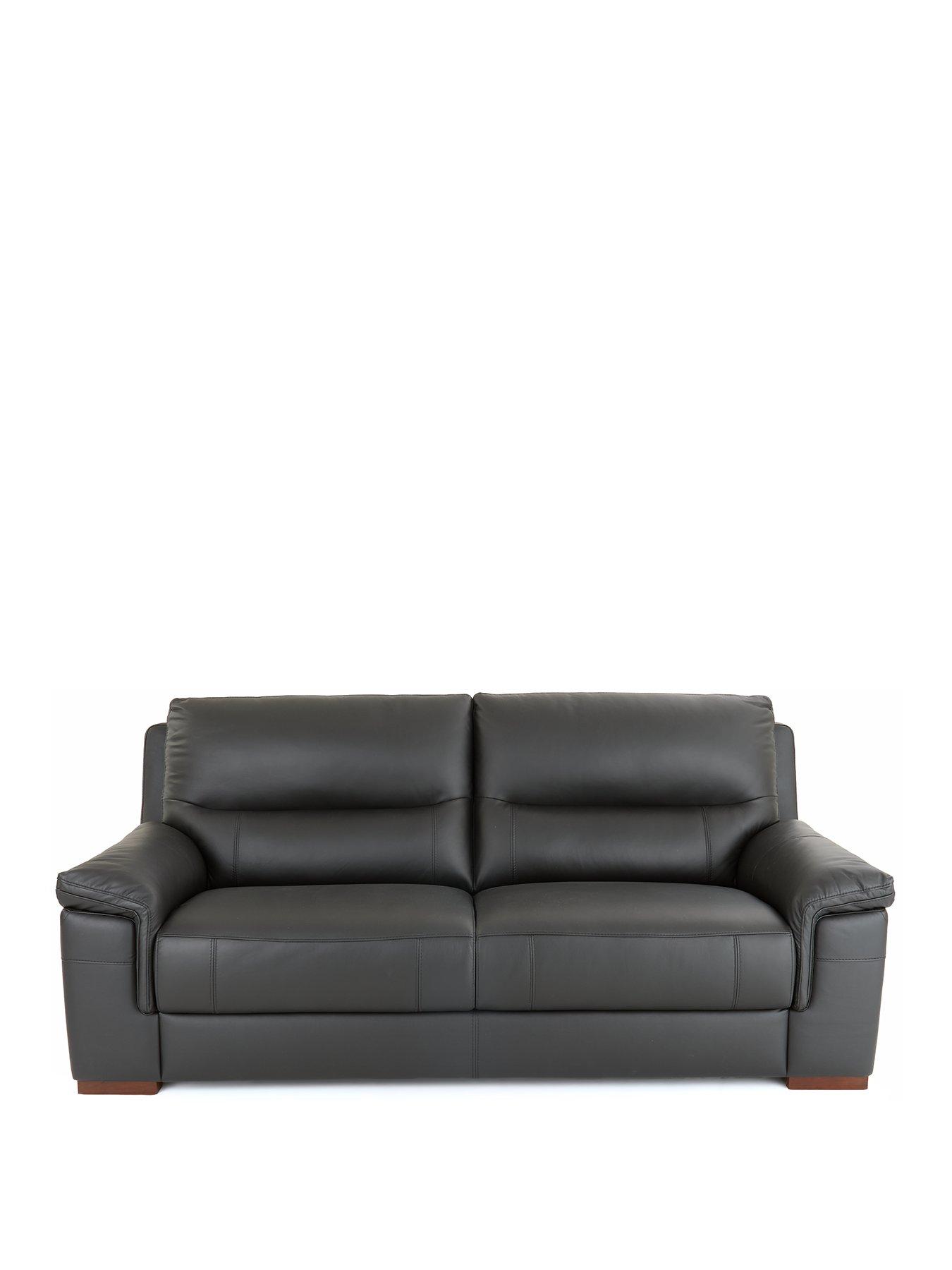 Image 2 of 7 of The Very Collection Prenton 3 Seater Leather/Faux Leather Sofa