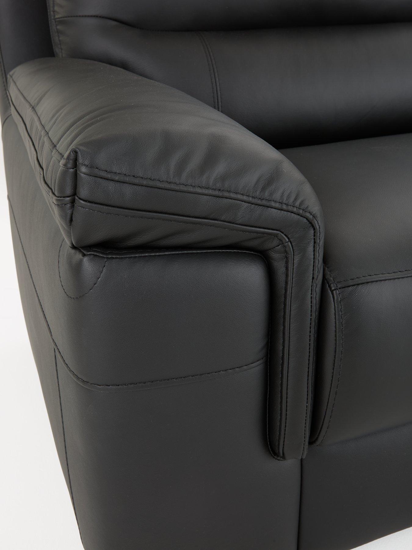 Image 4 of 7 of The Very Collection Prenton 3 Seater Leather/Faux Leather Sofa