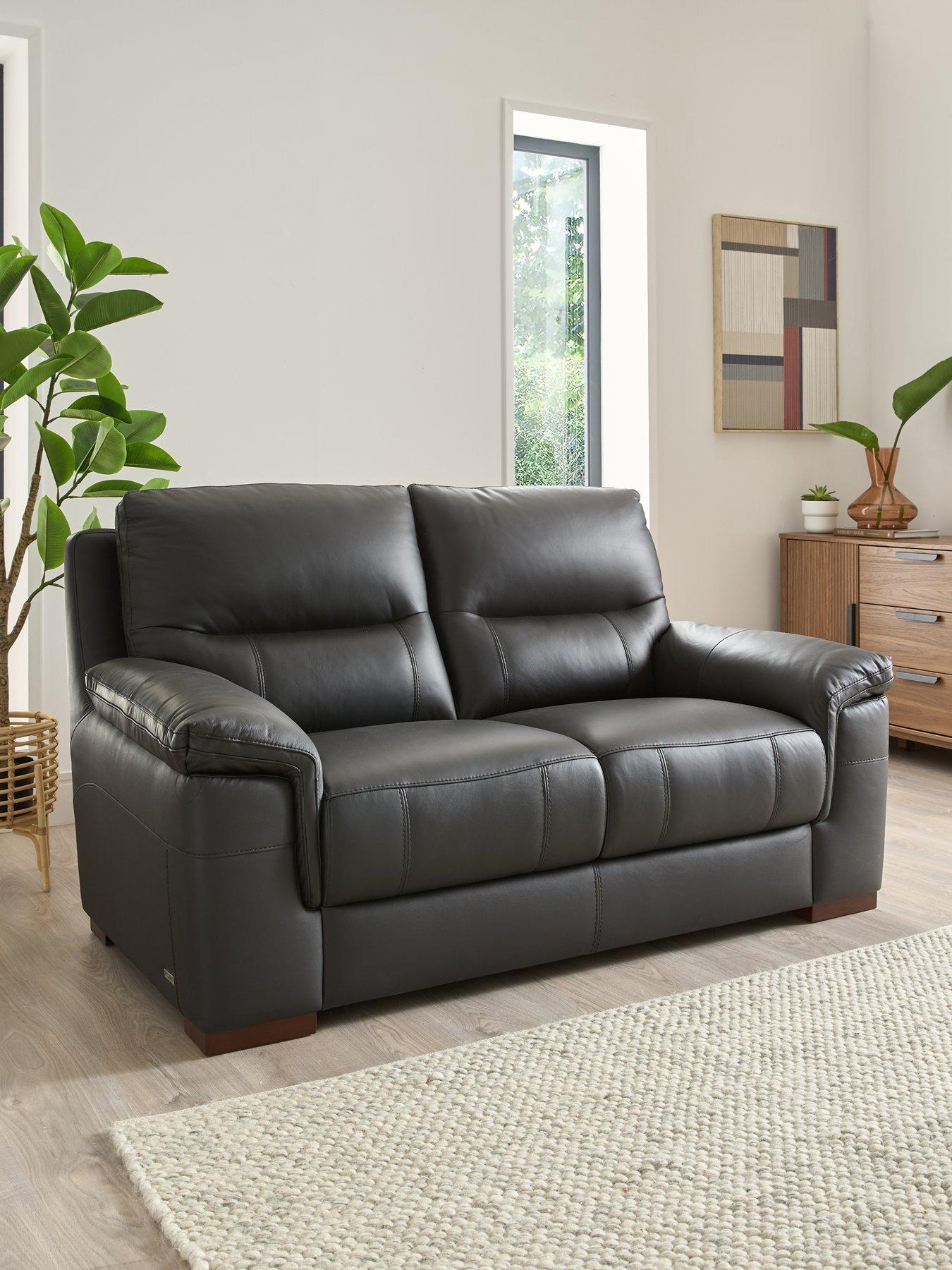 The Very Collection Prenton 2 Seater Leather Sofa