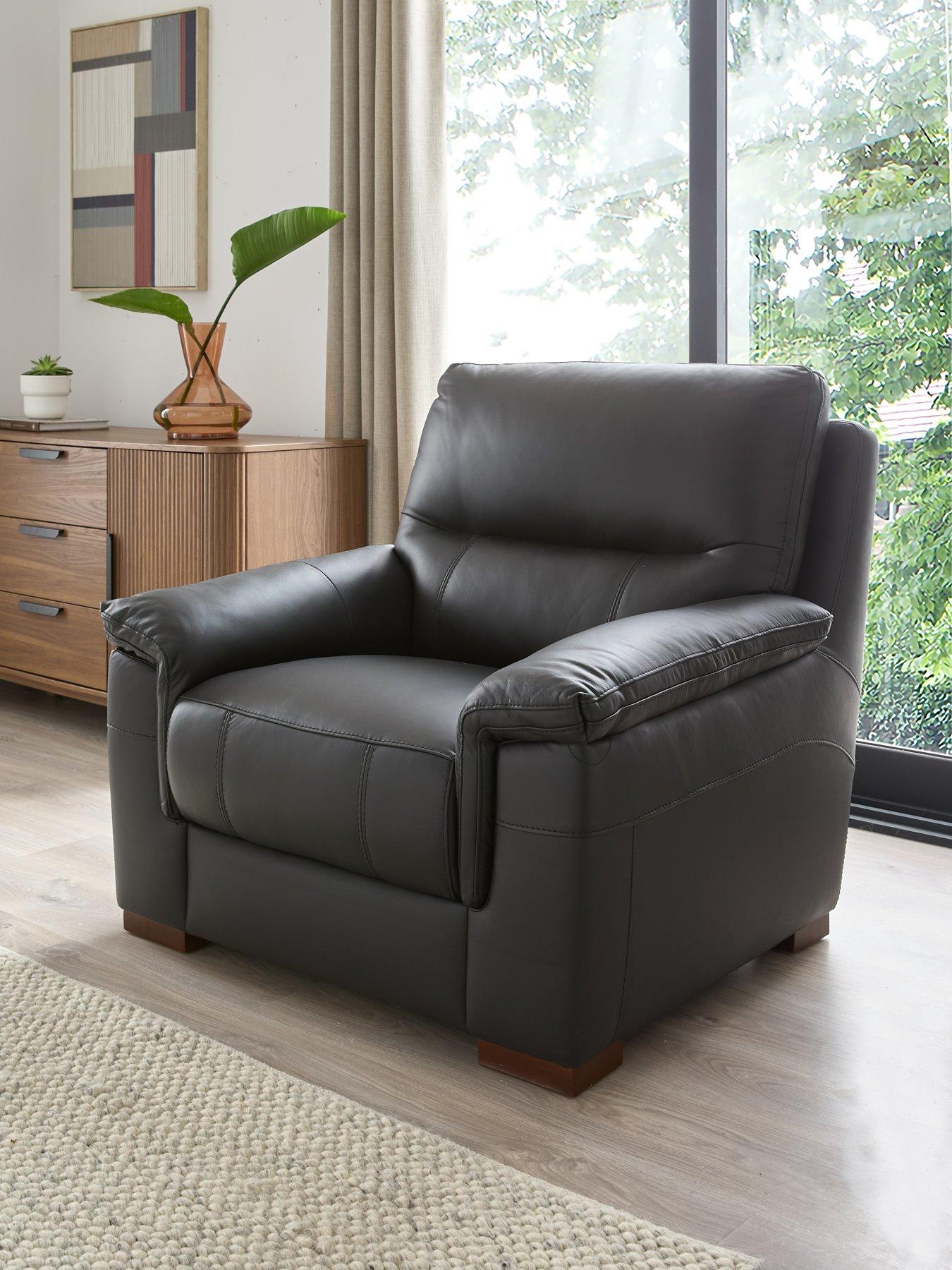 Image 1 of 7 of The Very Collection Prenton Leather Chair