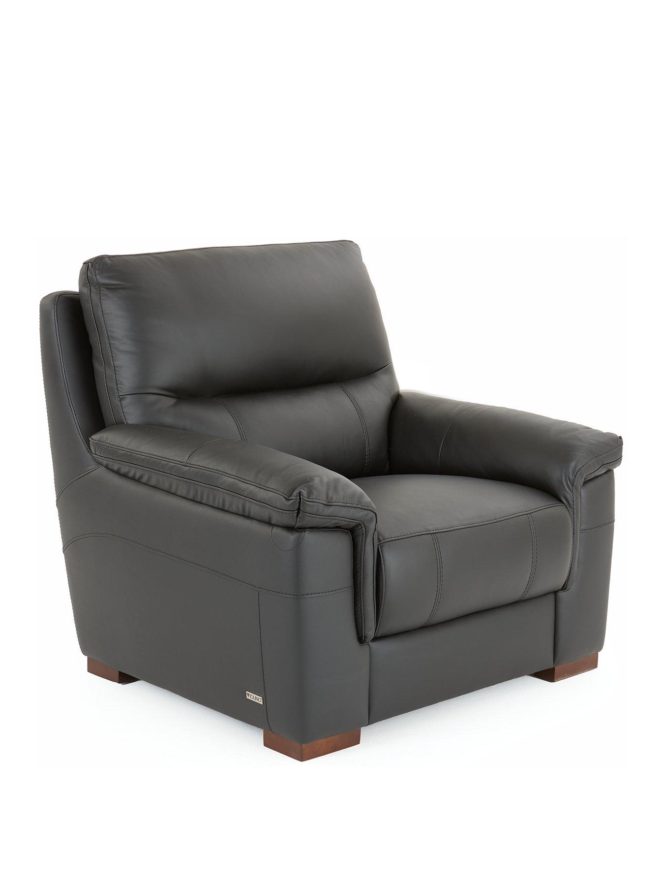 Image 3 of 7 of The Very Collection Prenton Leather Chair