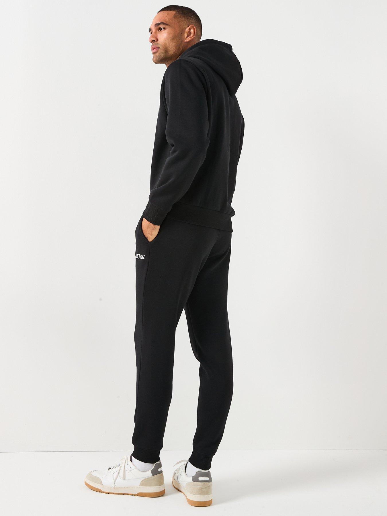 Image 2 of 6 of Jack & Jones Yuki Sweat Tracksuit - Black