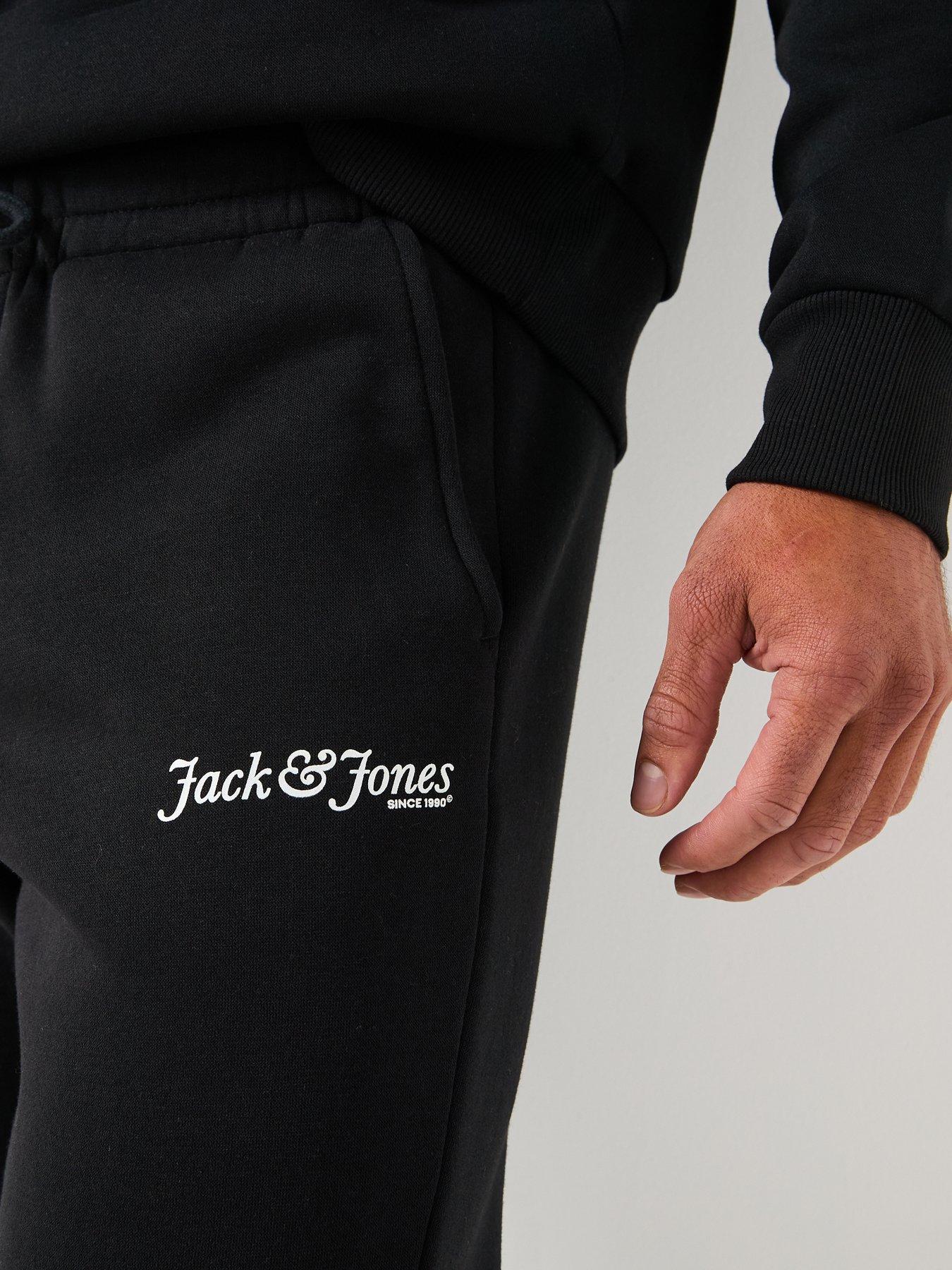 Image 4 of 6 of Jack & Jones Yuki Sweat Tracksuit - Black