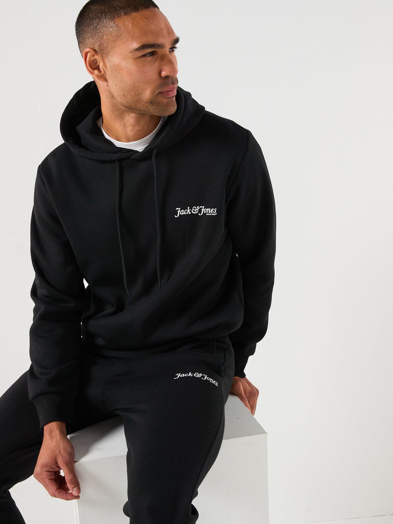 Image 6 of 6 of Jack & Jones Yuki Sweat Tracksuit - Black