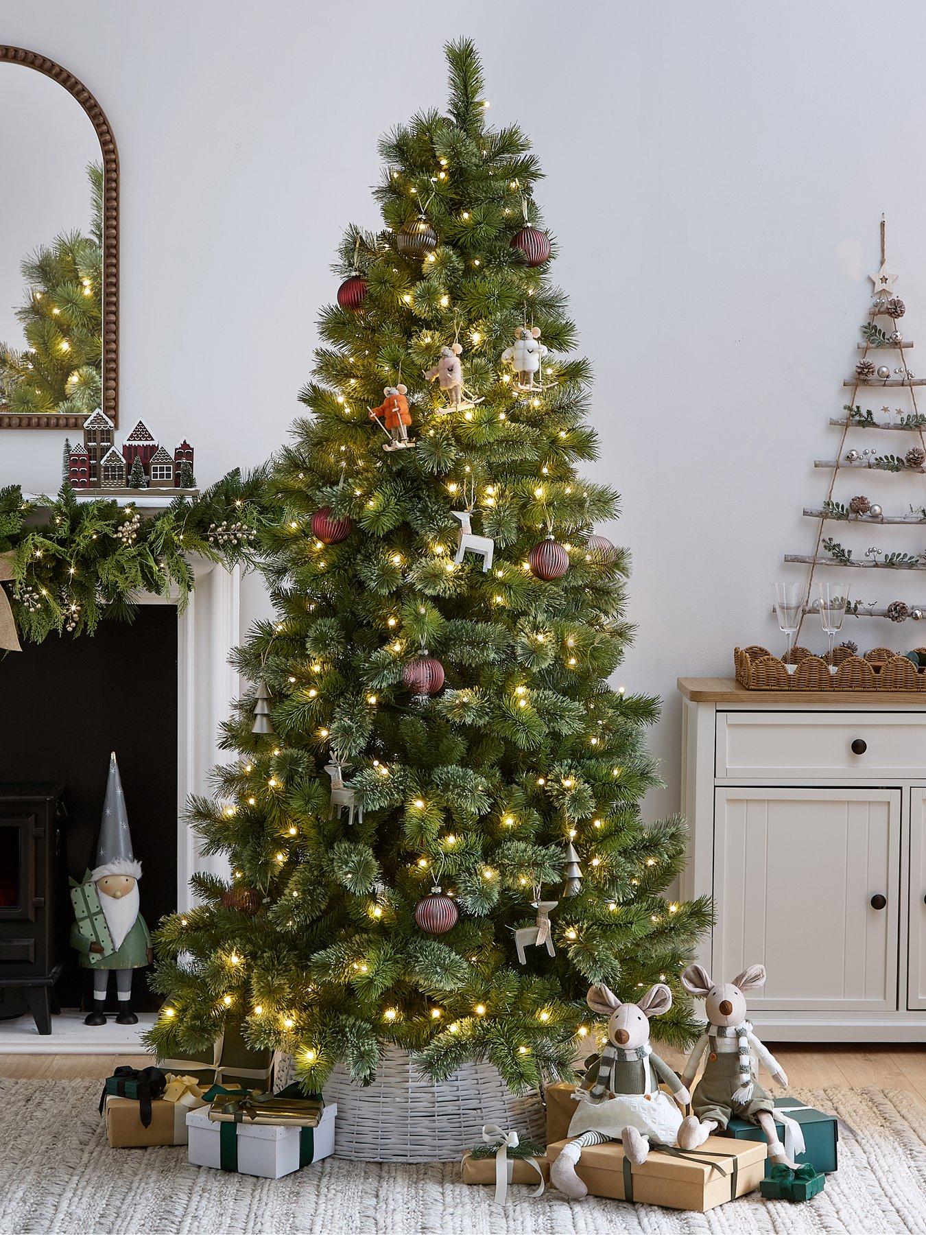 The Very Collection 6ft Pre Lit Mirabelle Cashmere Tips Christmas Tree