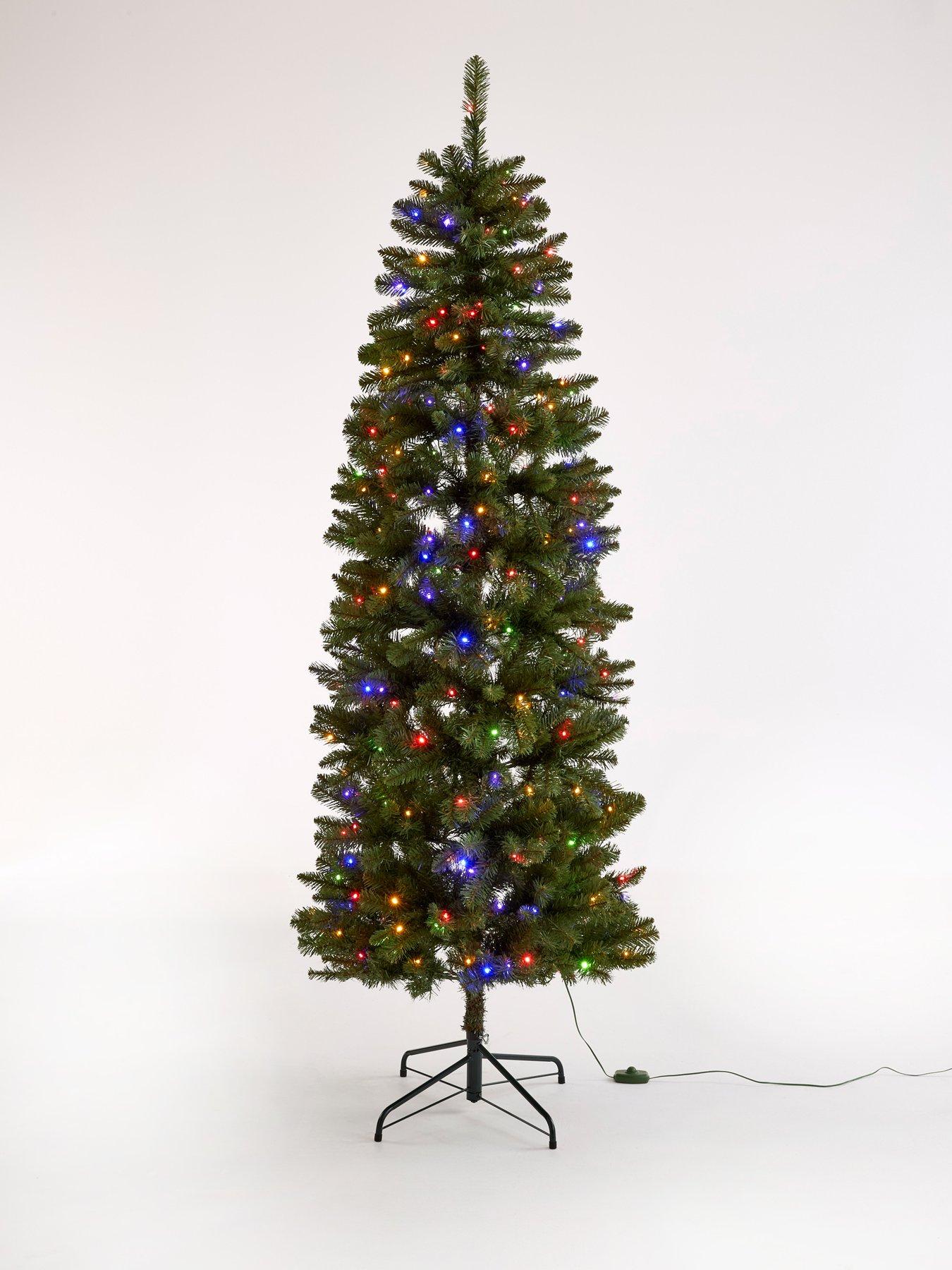 Image 3 of 7 of Very Home 7ft Pre Lit Beaumont Slim Christmas Tree