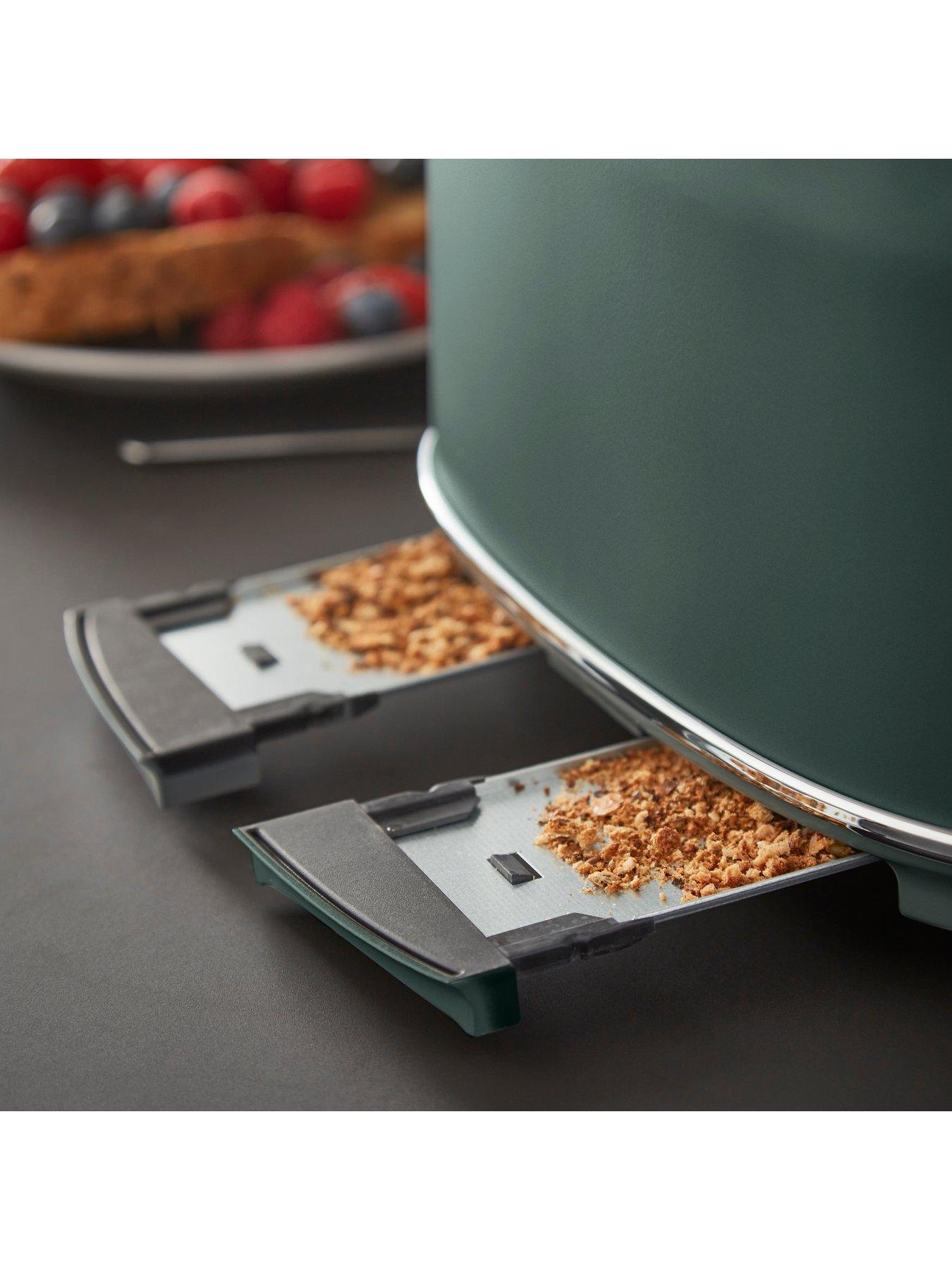  image of tower-eejb229-renaissance-4-slice-toaster-and-kettle-set-forest-green