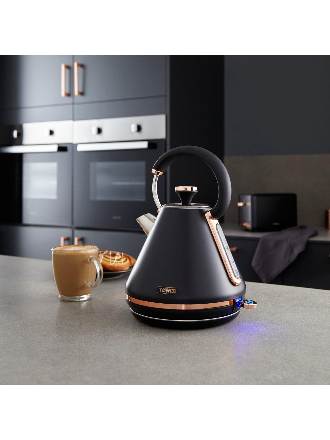  image of tower-eejb226-cavaletto-kettle-and-4-slice-toaster-set-black