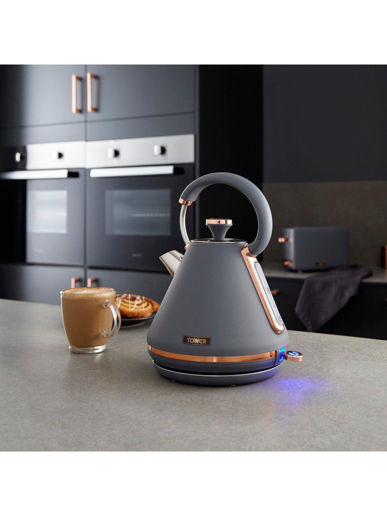  image of tower-eejb227-cavaletto-kettle-and-4-slice-toaster-set-grey