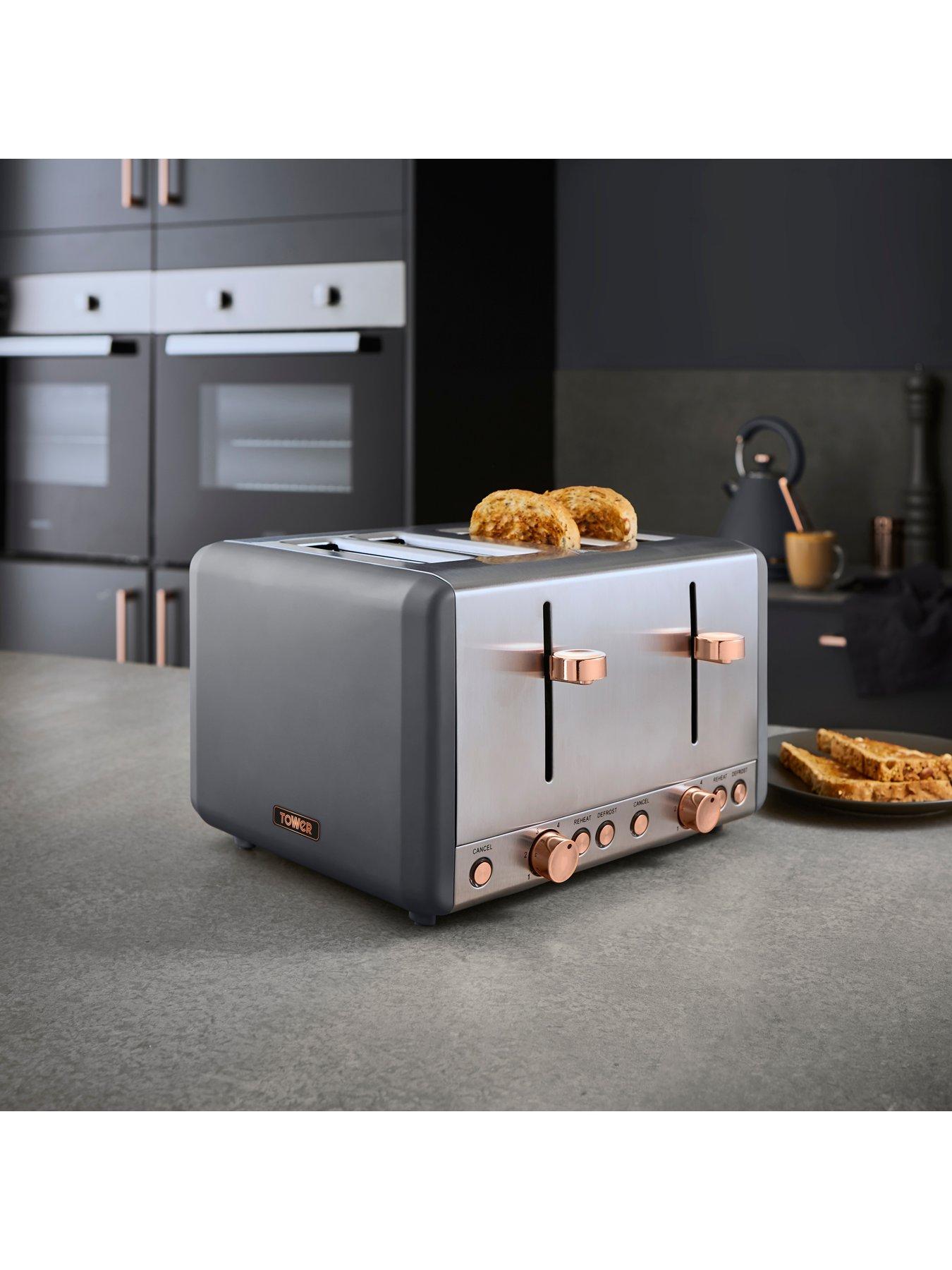  image of tower-eejb227-cavaletto-kettle-and-4-slice-toaster-set-grey