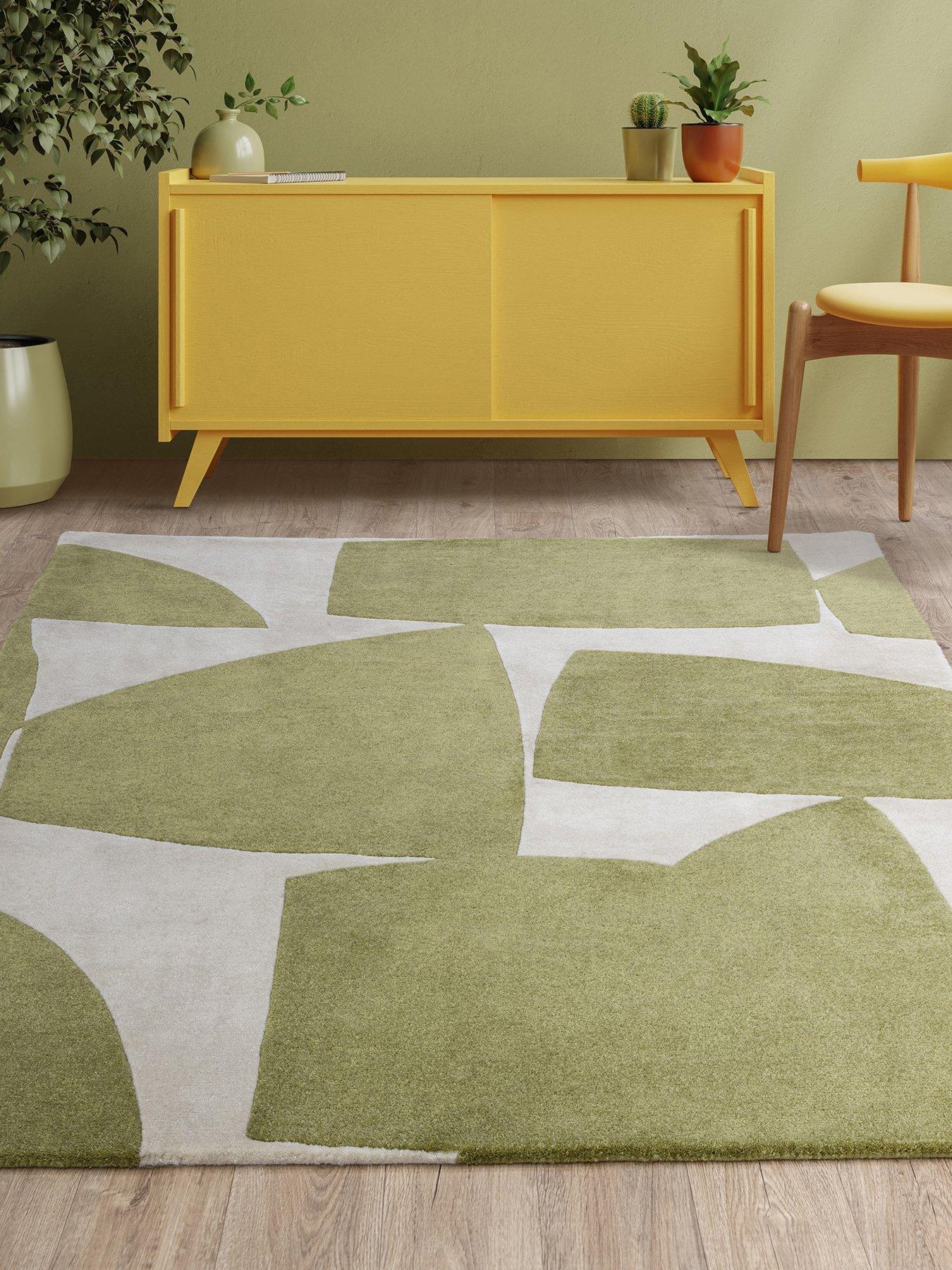 front image of asiatic-romy-kite-green-rug