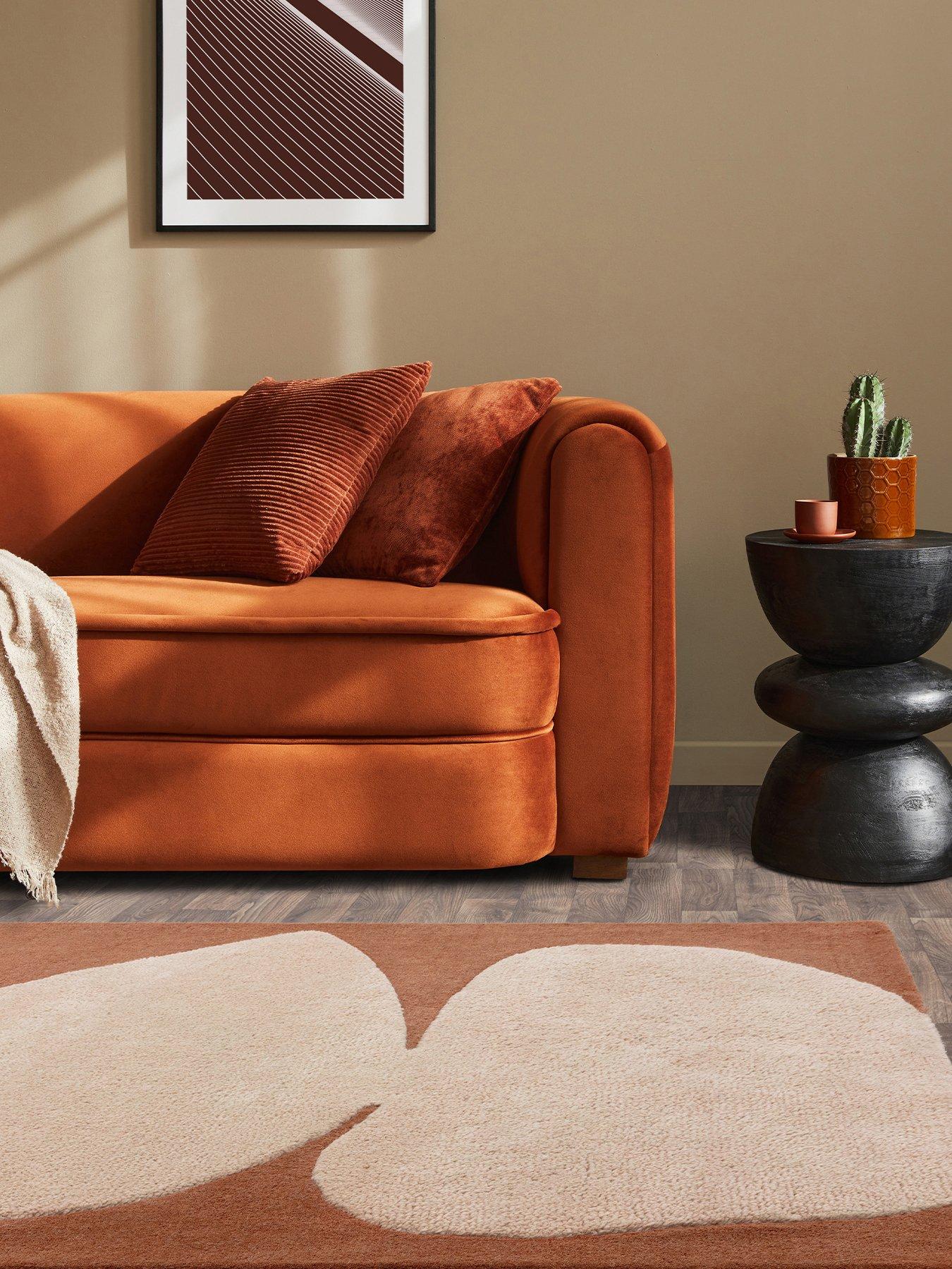 asiatic-canvas-pebble-orange-rug