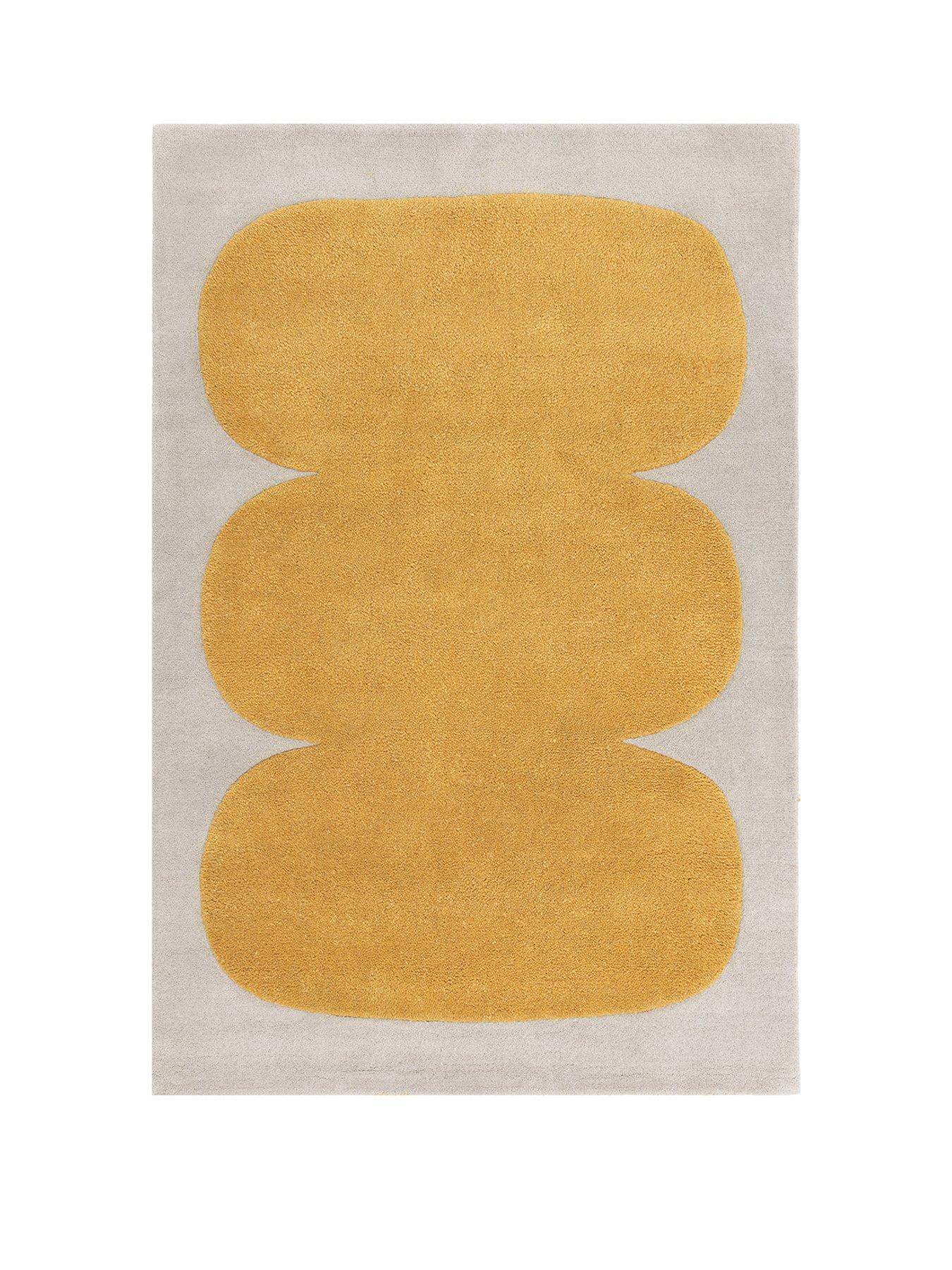  image of asiatic-canvas-sculpt-yellow-rug