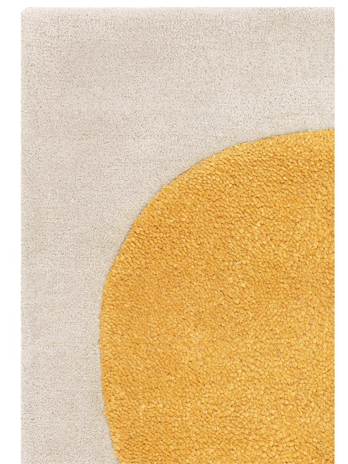  image of asiatic-canvas-sculpt-yellow-rug