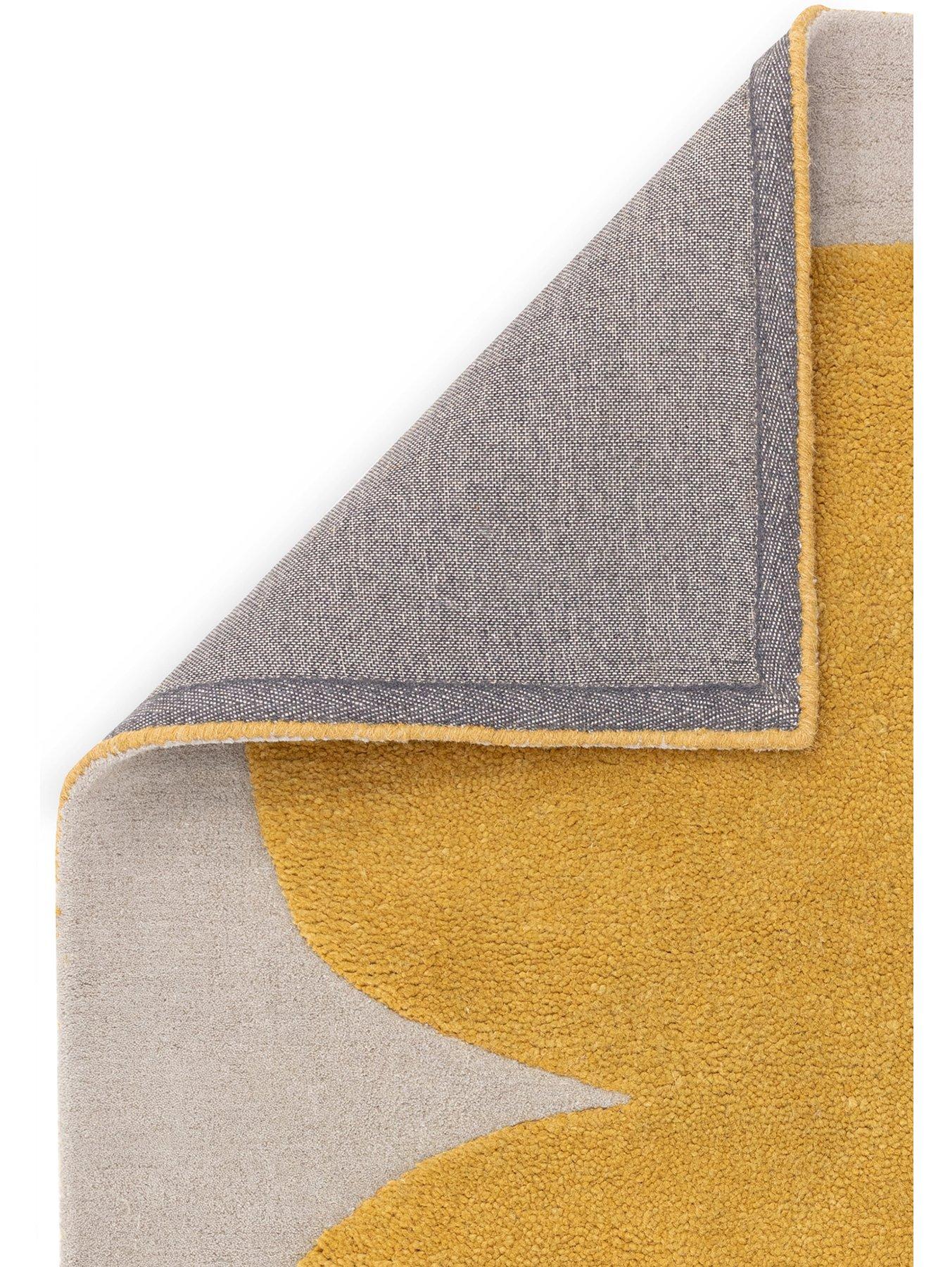  image of asiatic-canvas-sculpt-yellow-rug