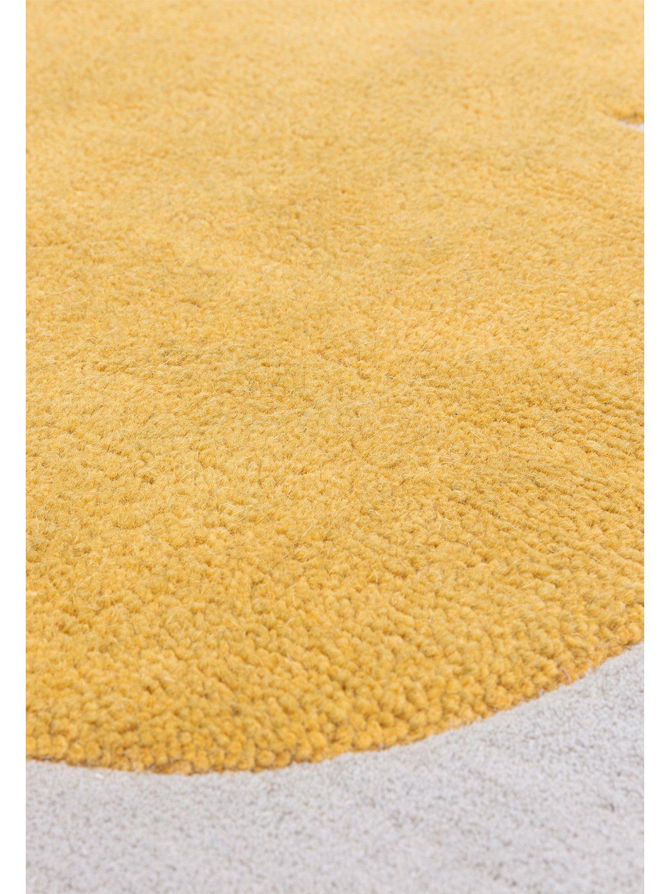  image of asiatic-canvas-sculpt-yellow-rug