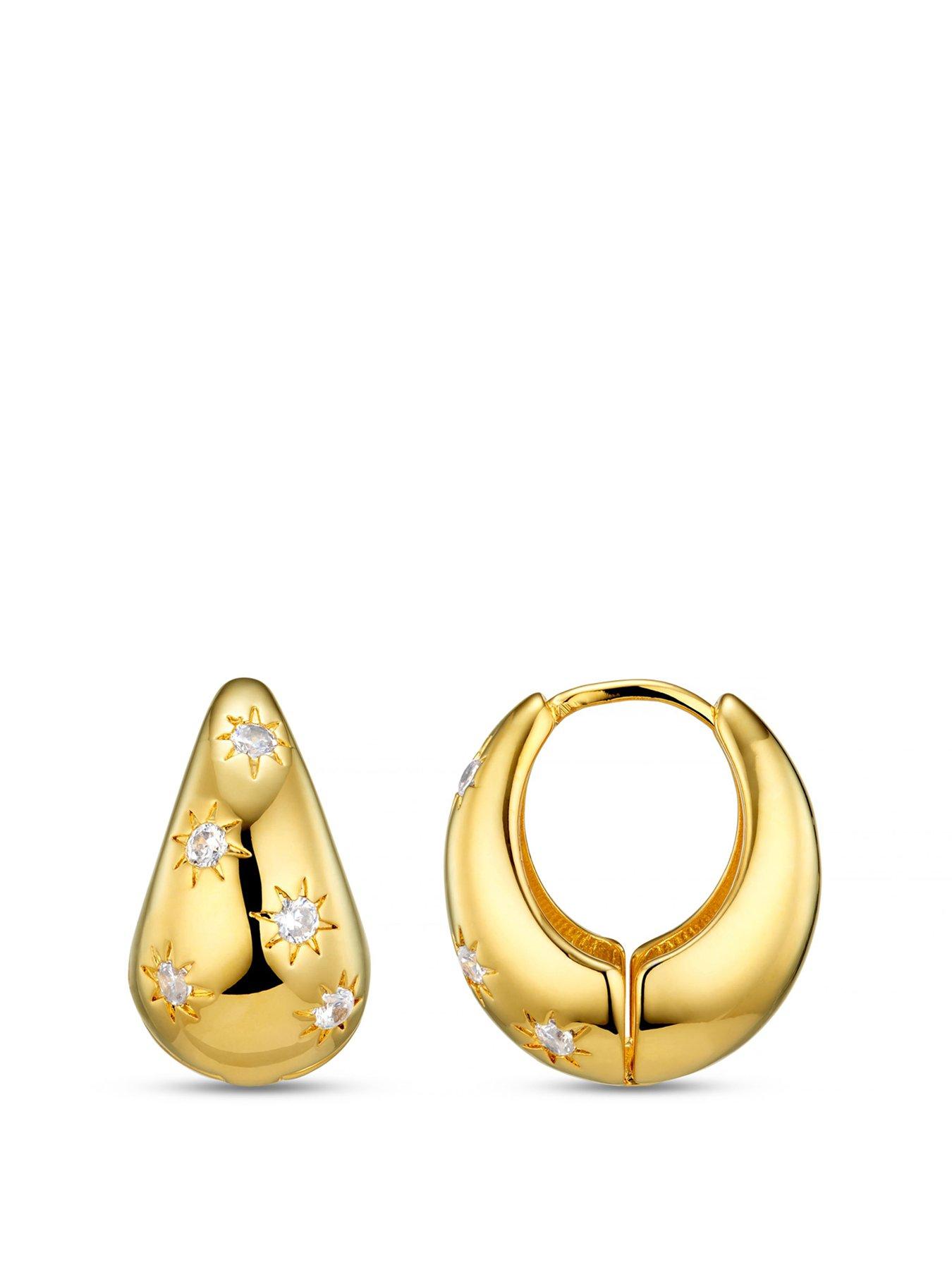 orelia-tapered-crystal-starburst-hoop-earring