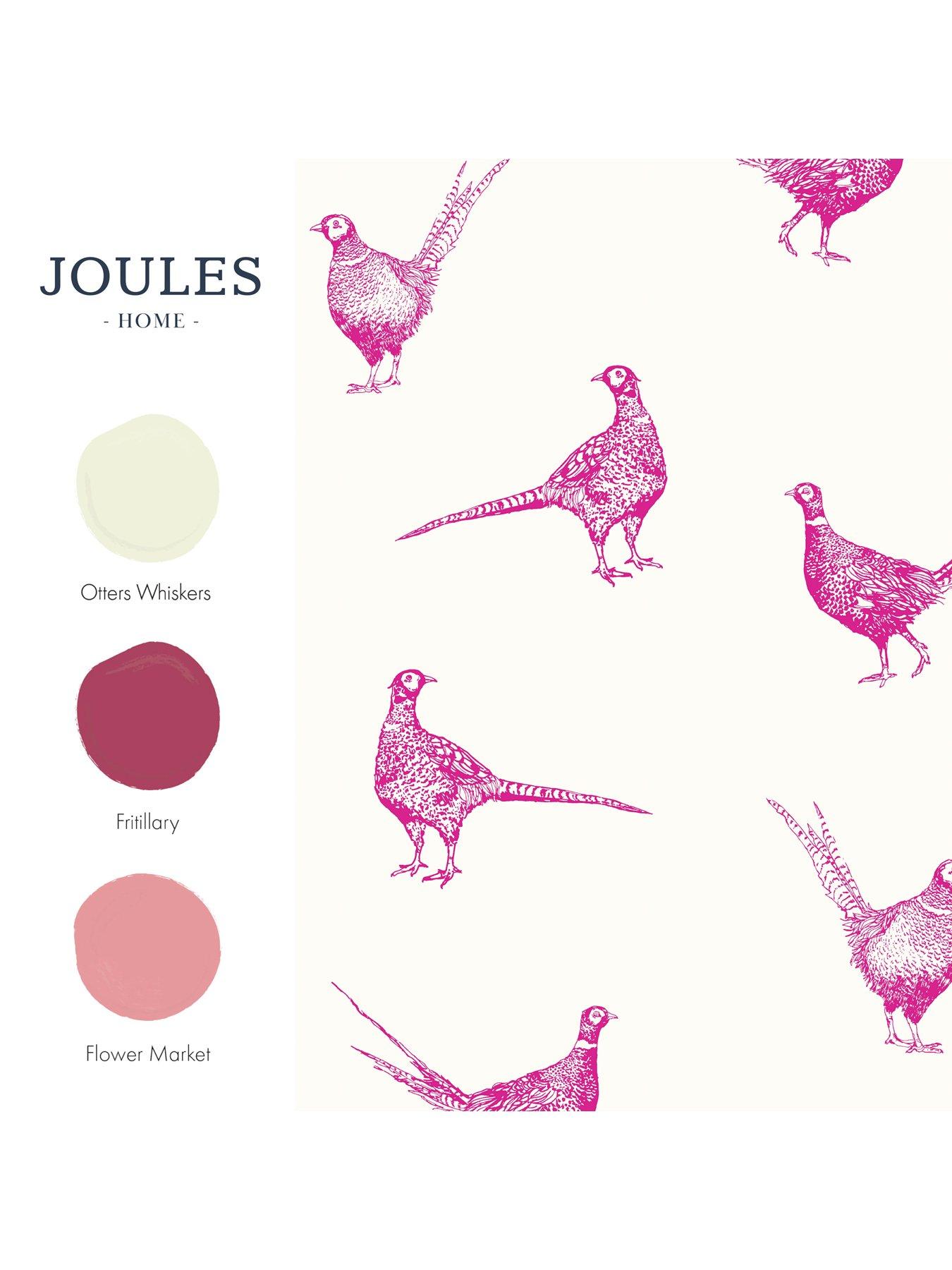 Image 4 of 4 of Joules Flirty Pheasants Truly Pink Wallpaper