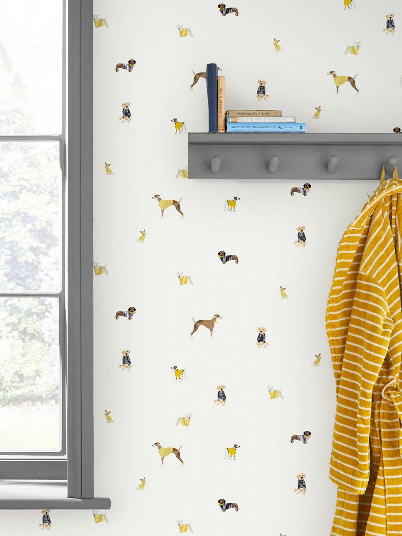 Joules Harbour Dogs Crème Wallpaper