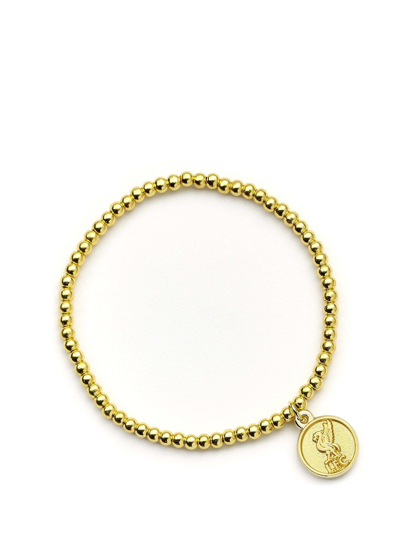 undefined Liverpool Football Club Ball Bead Bracelet with Crest Charm