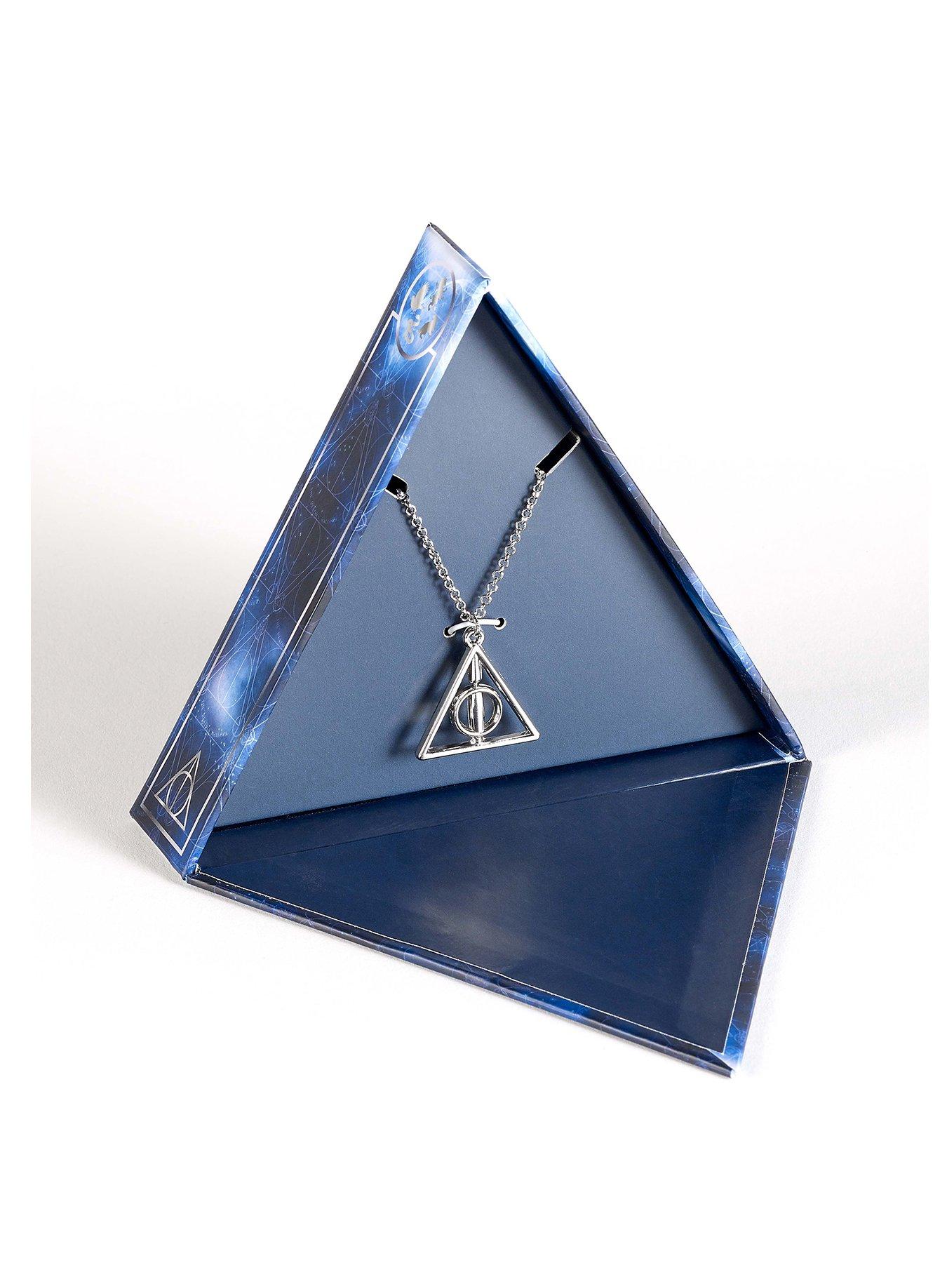 Image 1 of 4 of Harry Potter Deathly Hallows Gift Box with Spinning Deathly Hallows Necklace