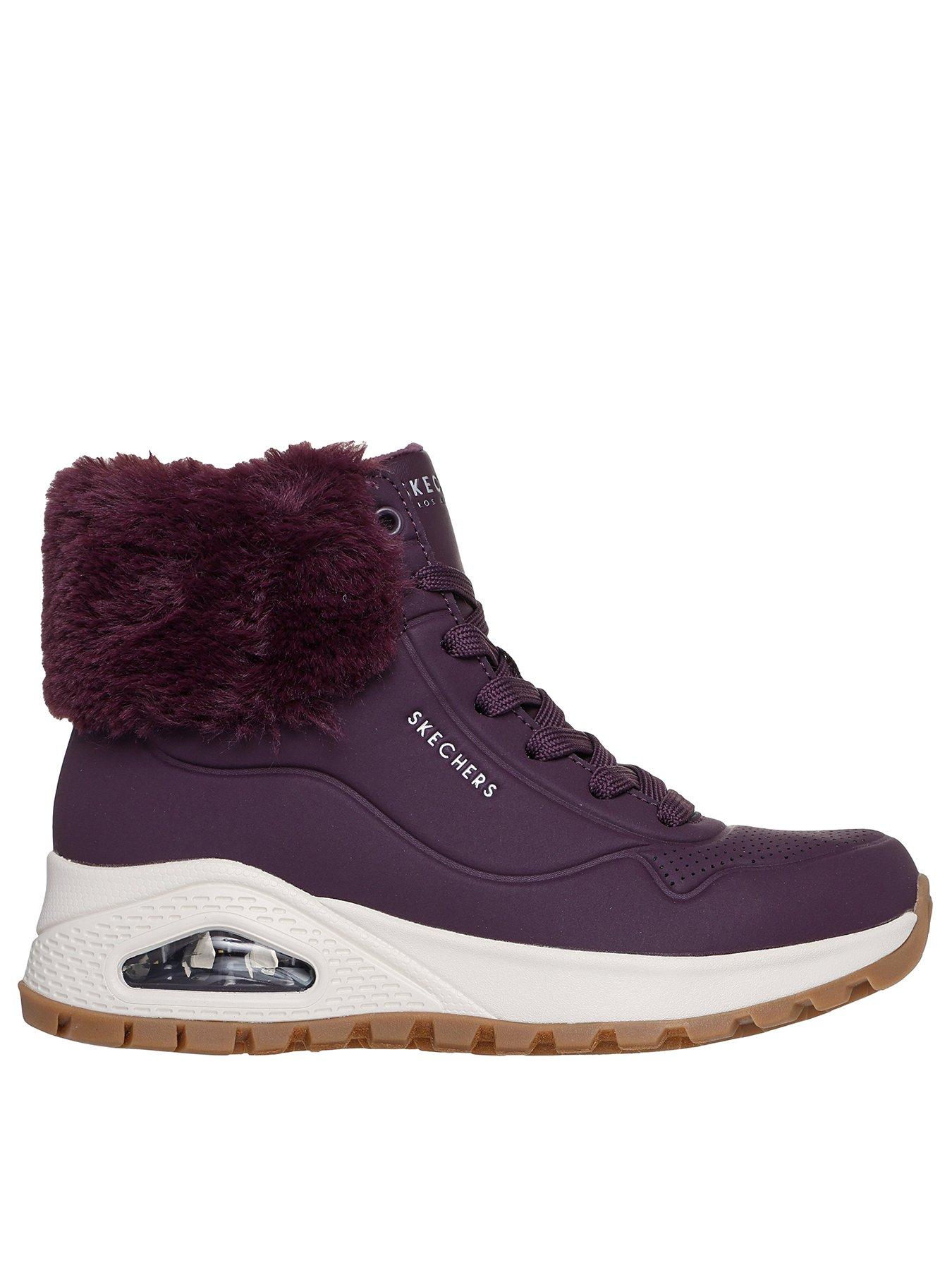 Skechers Uno Rugged Fall Air Boot - Wine