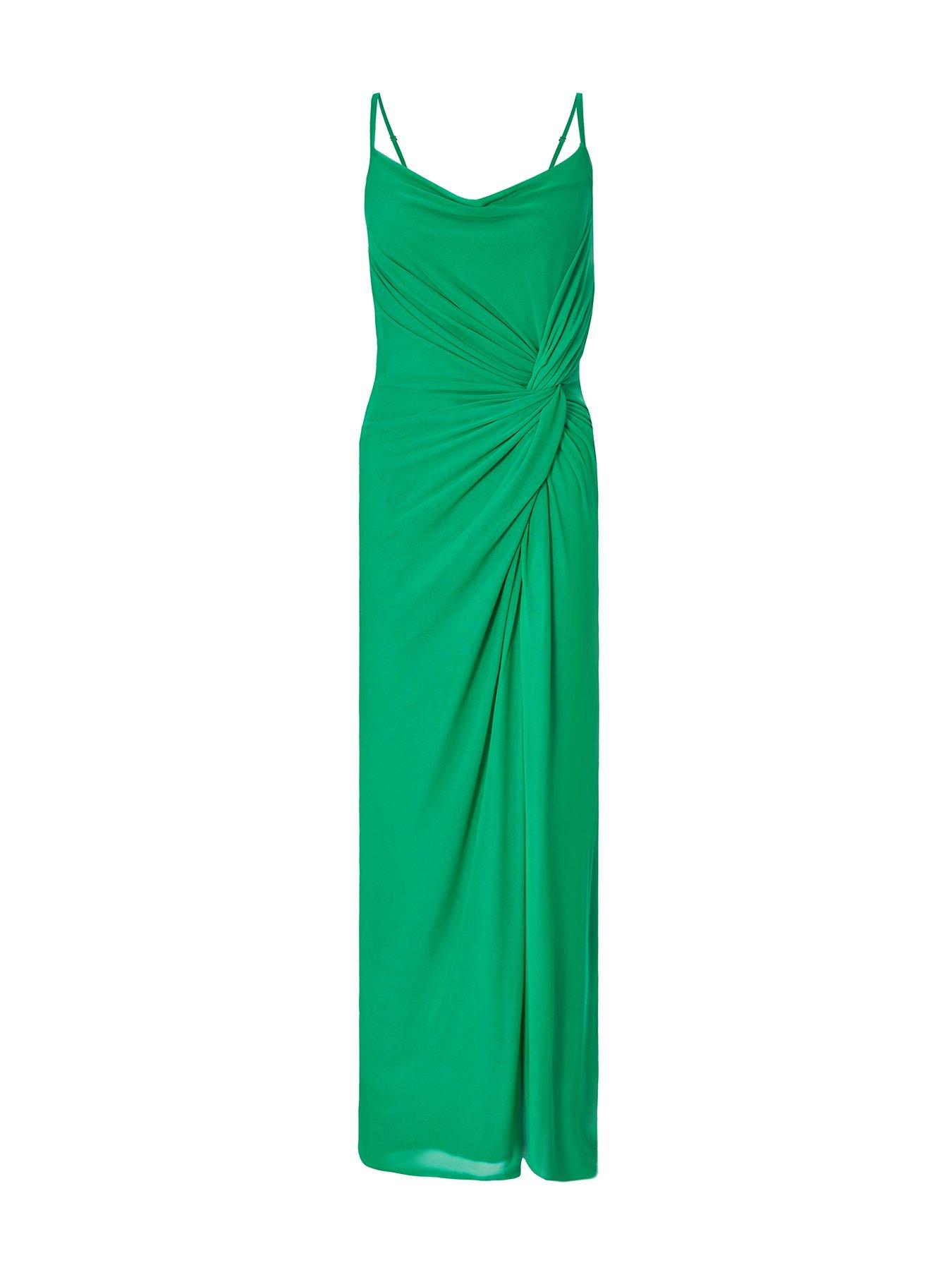  image of quiz-jade-knot-front-midaxi-dress