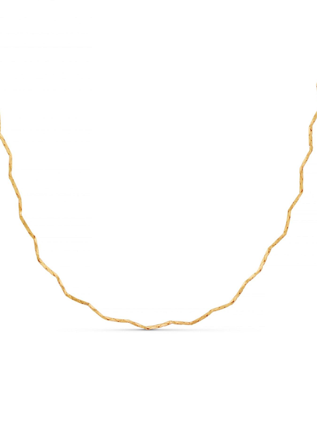  image of orelia-fine-wave-chain-necklace