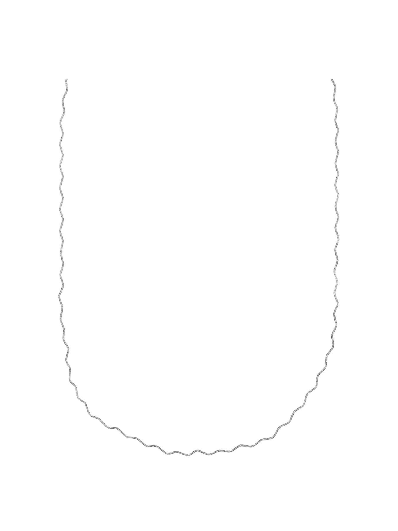 Orelia Fine Wave Chain Necklace