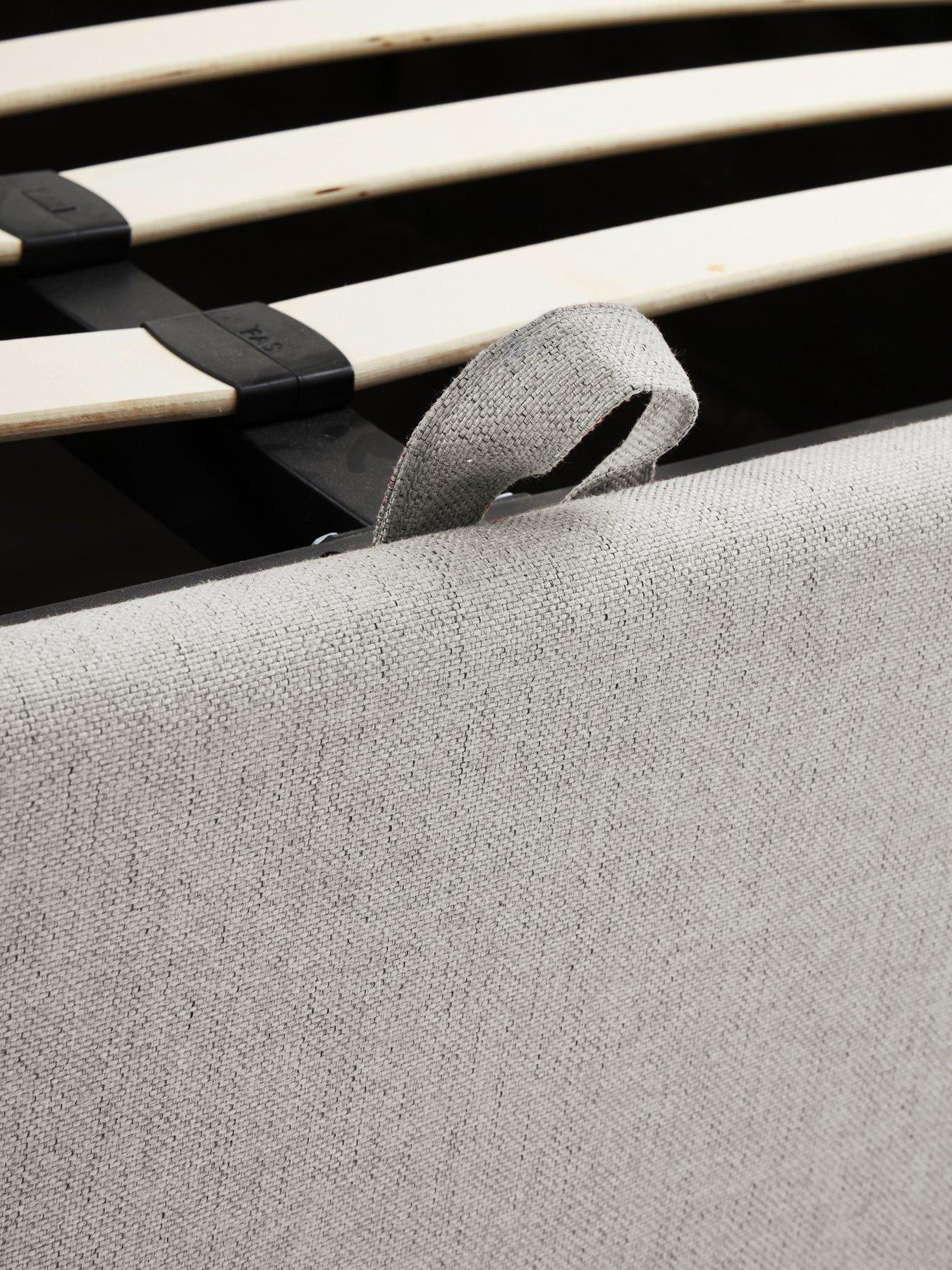 Image 7 of 7 of The Very Collection Riley End Lift Up Storage Ottoman Small Double Bed with Mattress Options (Buy &amp; SAVE!) - Light Grey - FSC&reg; Certified