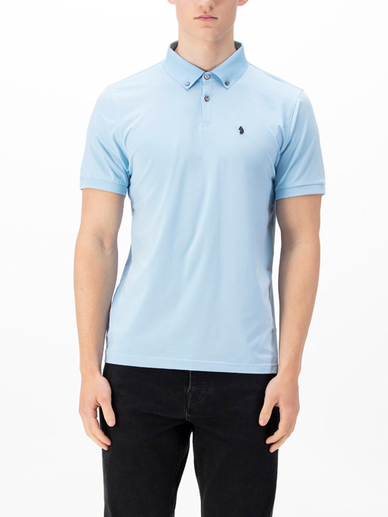 undefined Macau Short Sleeve Polo Shirt - Blue