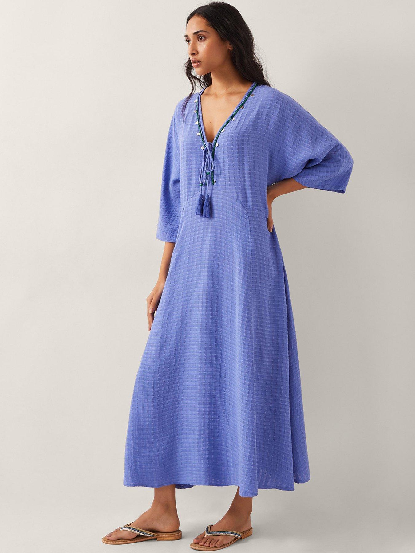 undefined Leslie Blue Kaftan - Blue