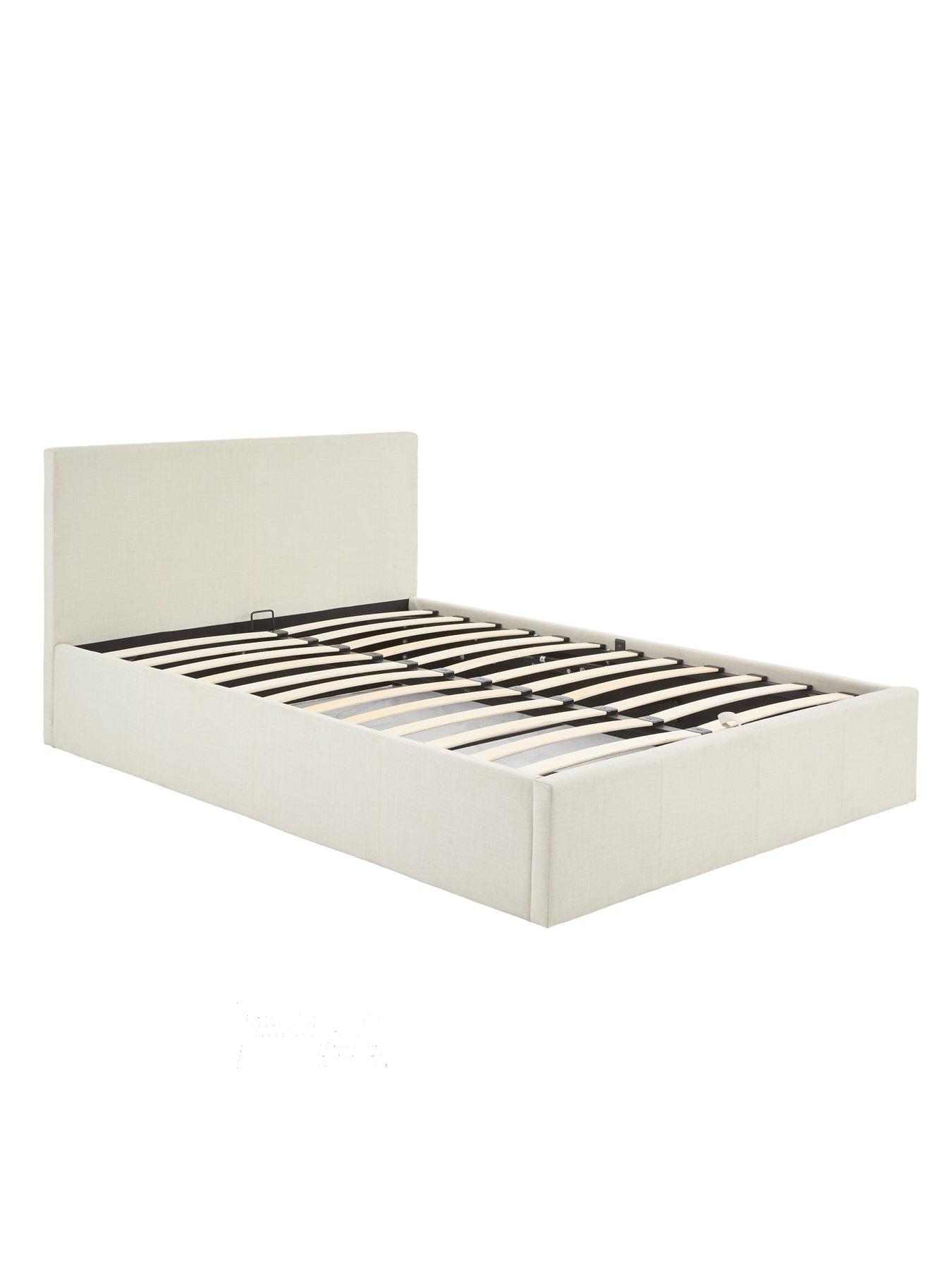 Image 3 of 7 of The Very Collection Alexis Fabric End Lift Up Ottoman Storage Bed with Mattress Options (Buy &amp; SAVE!) - Natural - FSC&reg; Certified