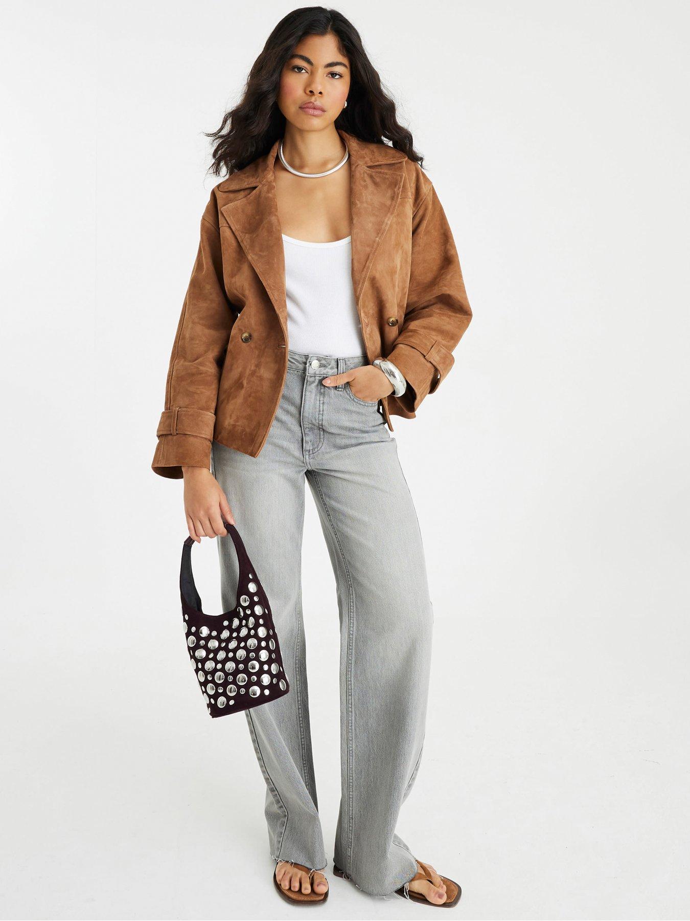 Image 3 of 4 of River Island Relaxed Straight Cosmo - Grey