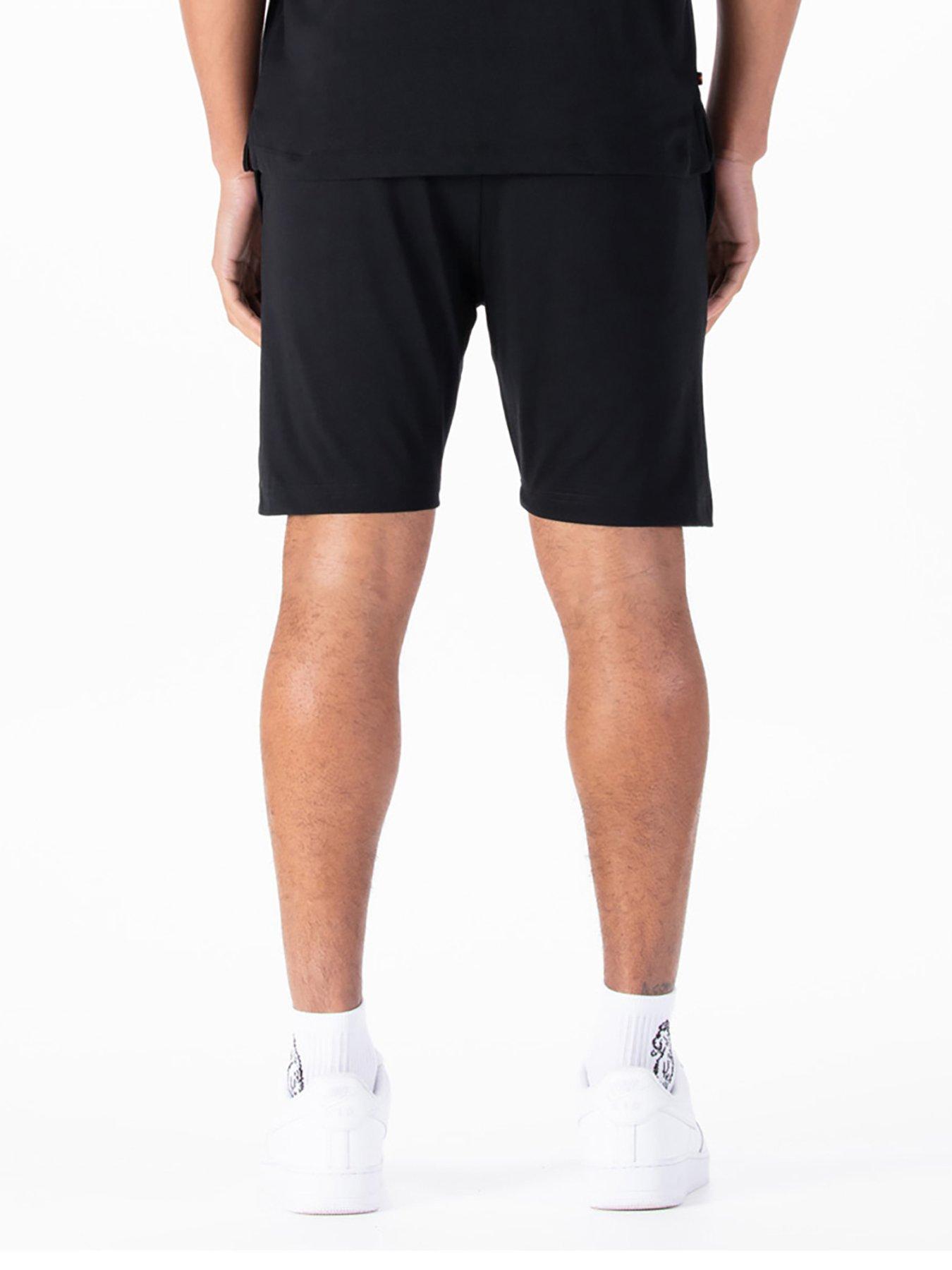  image of luke-1977-traff-t-shirt-and-short-set-black