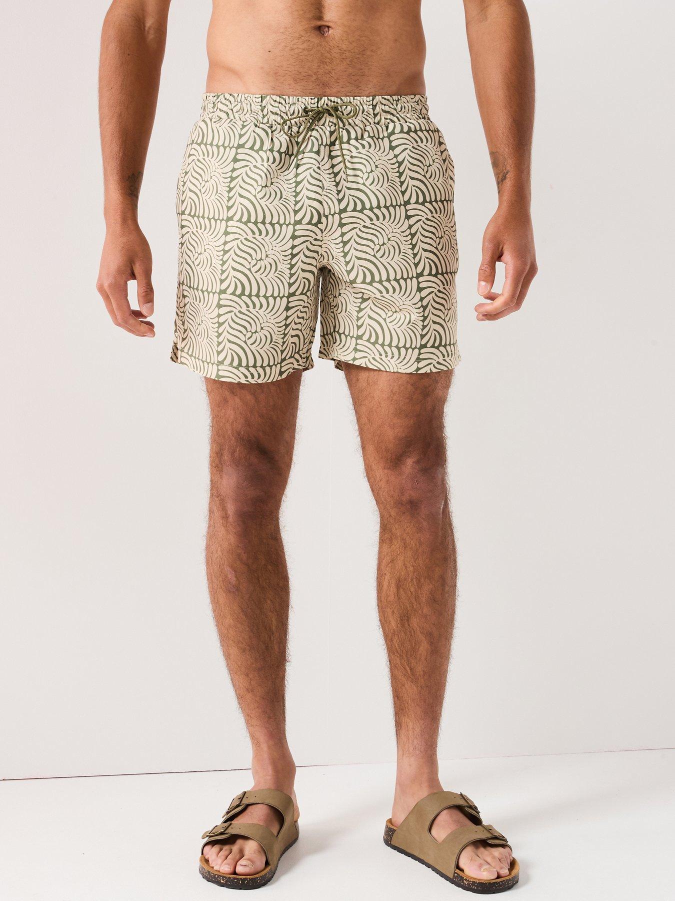 Farah Colbert Floral Print Swim Shorts- Green