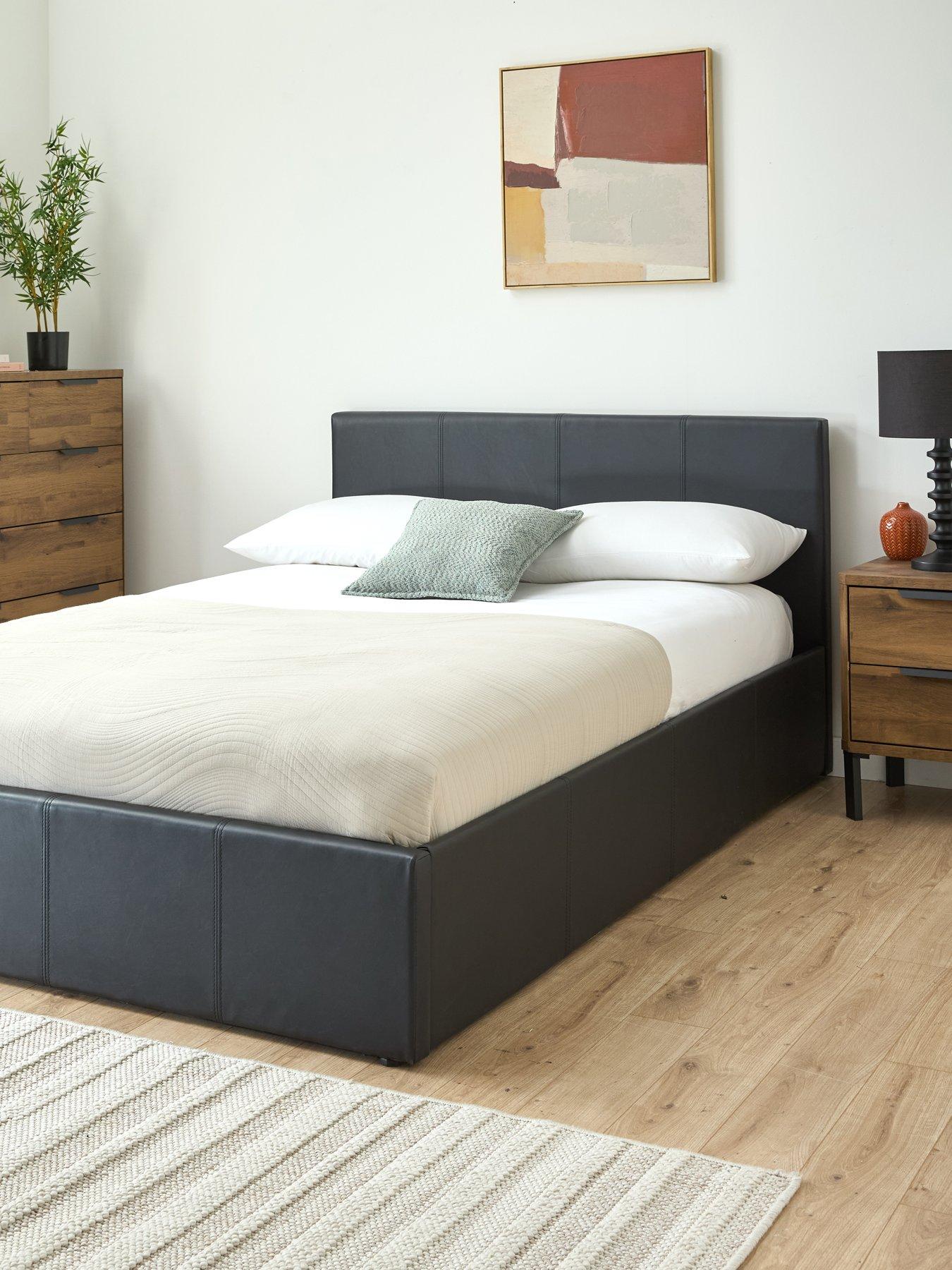 very-home-marston-faux-leather-sidenbsplift-up-storage-ottoman-bed-with-mattress-options-buy-and-savenbsp--black-fscreg-certified