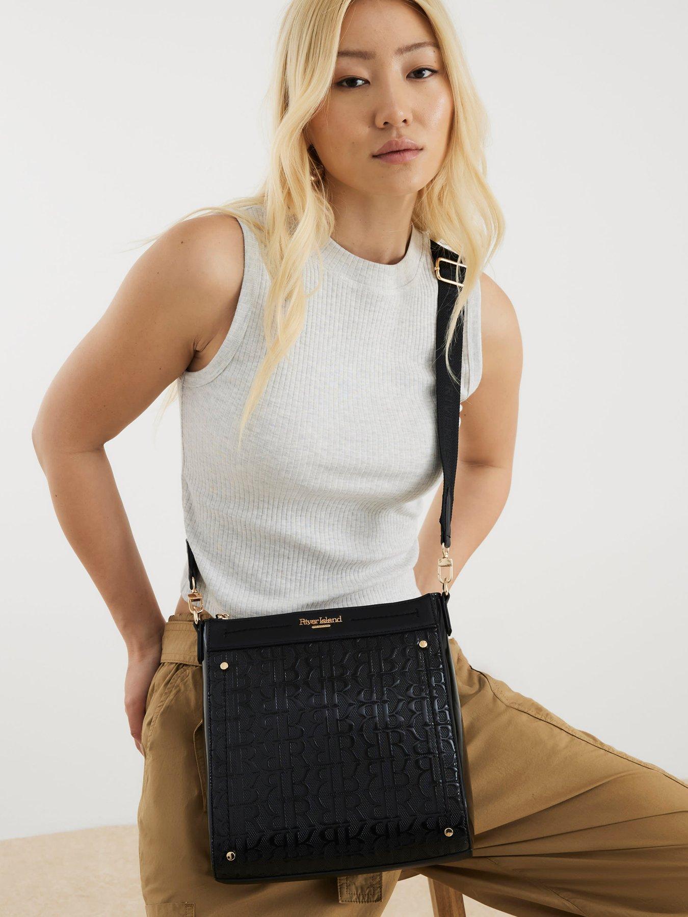 undefined Patent Monogram Messenger - Black