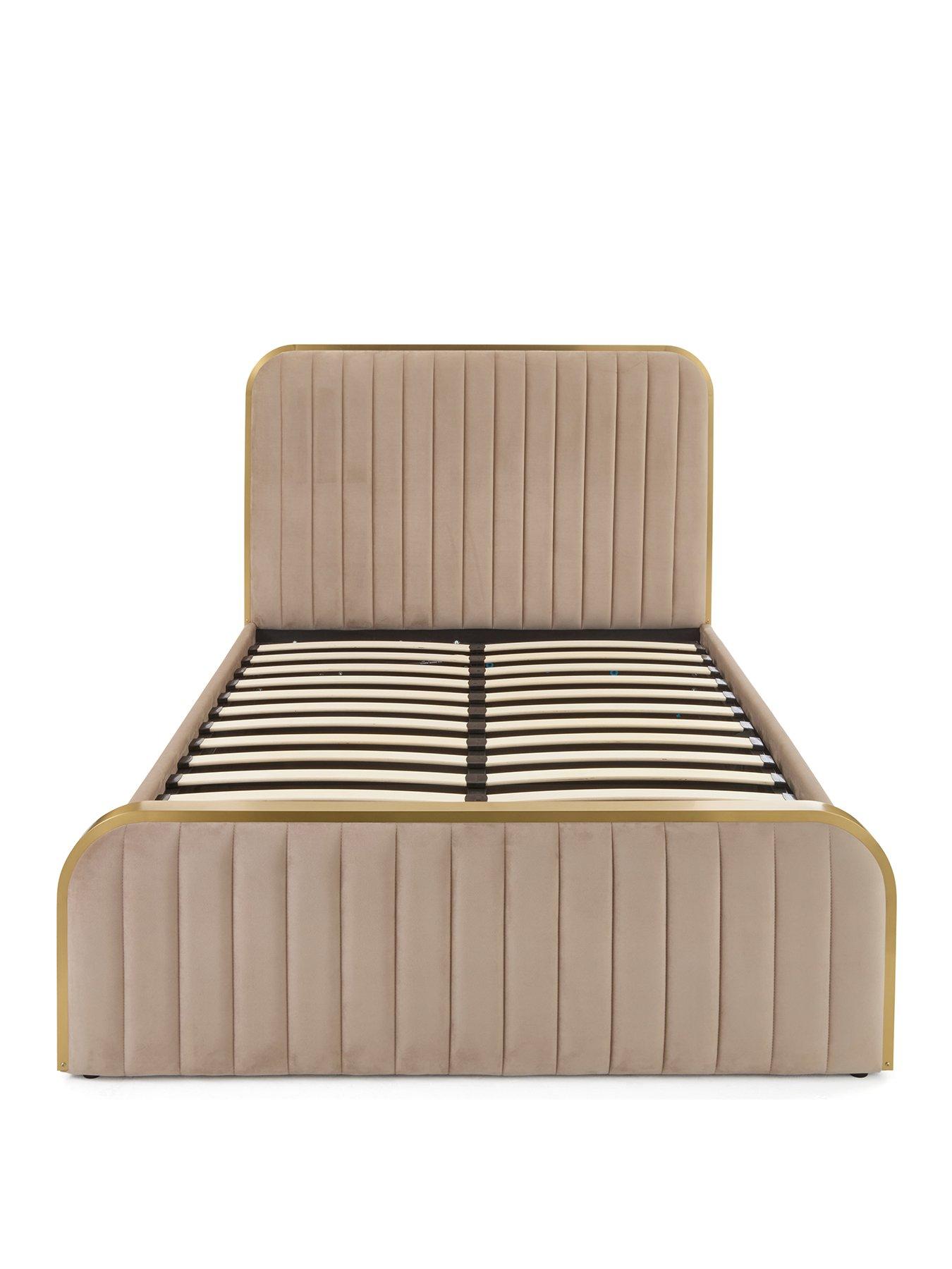 stillFront image of very-home-muse-lift-up-storage-bed-frame-with-mattress-options-buy-amp-save-naturalgold-fscreg-certified