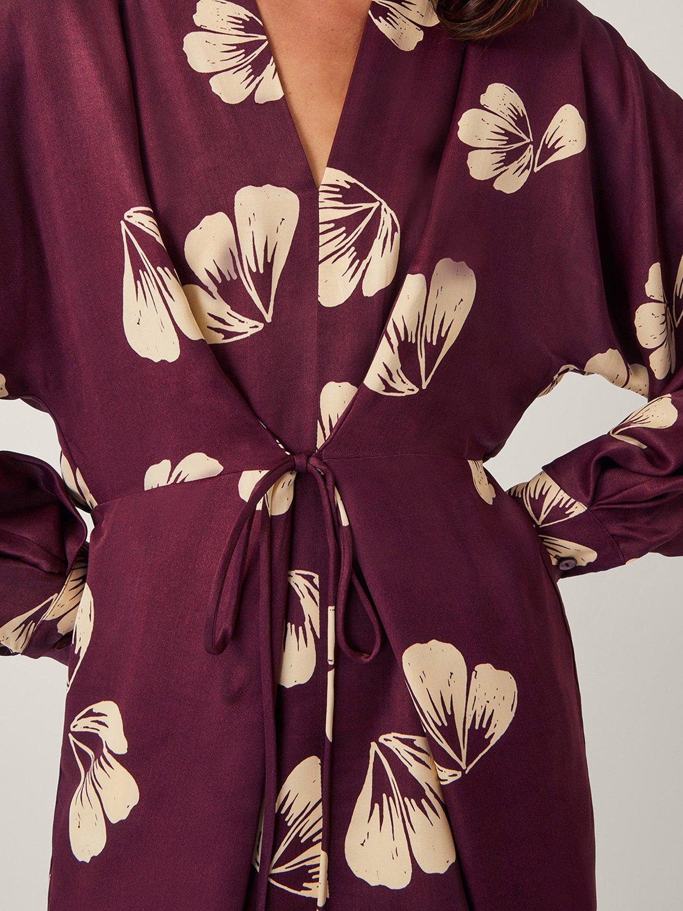  image of monsoon-roz-floral-top-burgundy